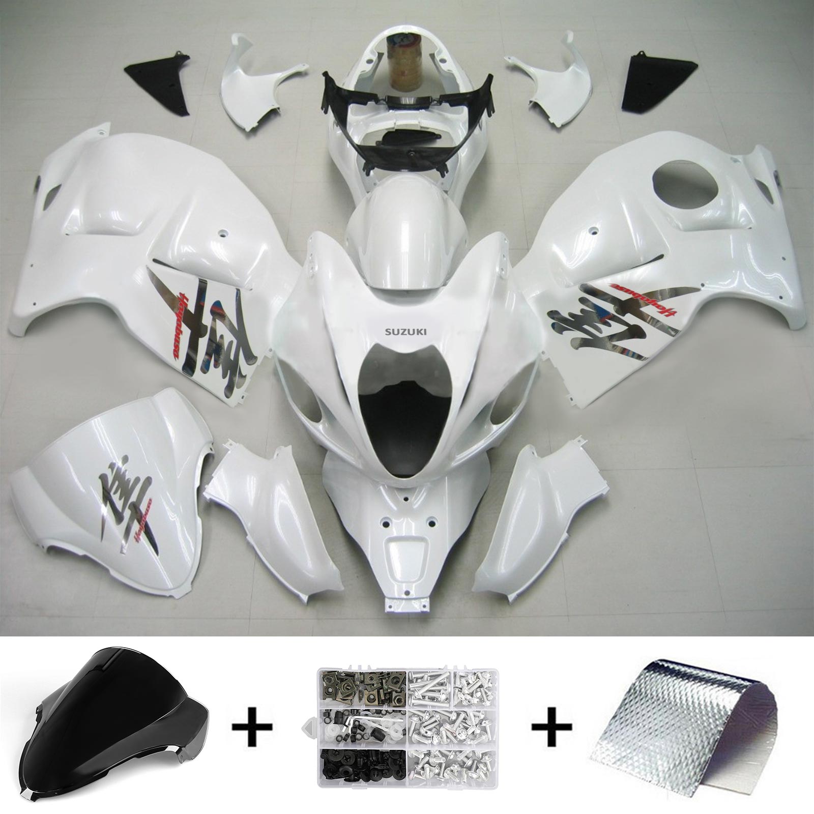 1999-2007 Suzuki Hayabusa GSX1300 Amotopart injectiekuipset carrosserie kunststof ABS #117