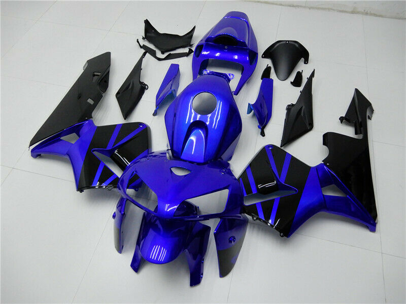 2005-2006 Honda CBR600RR kuip blauw-zwarte set