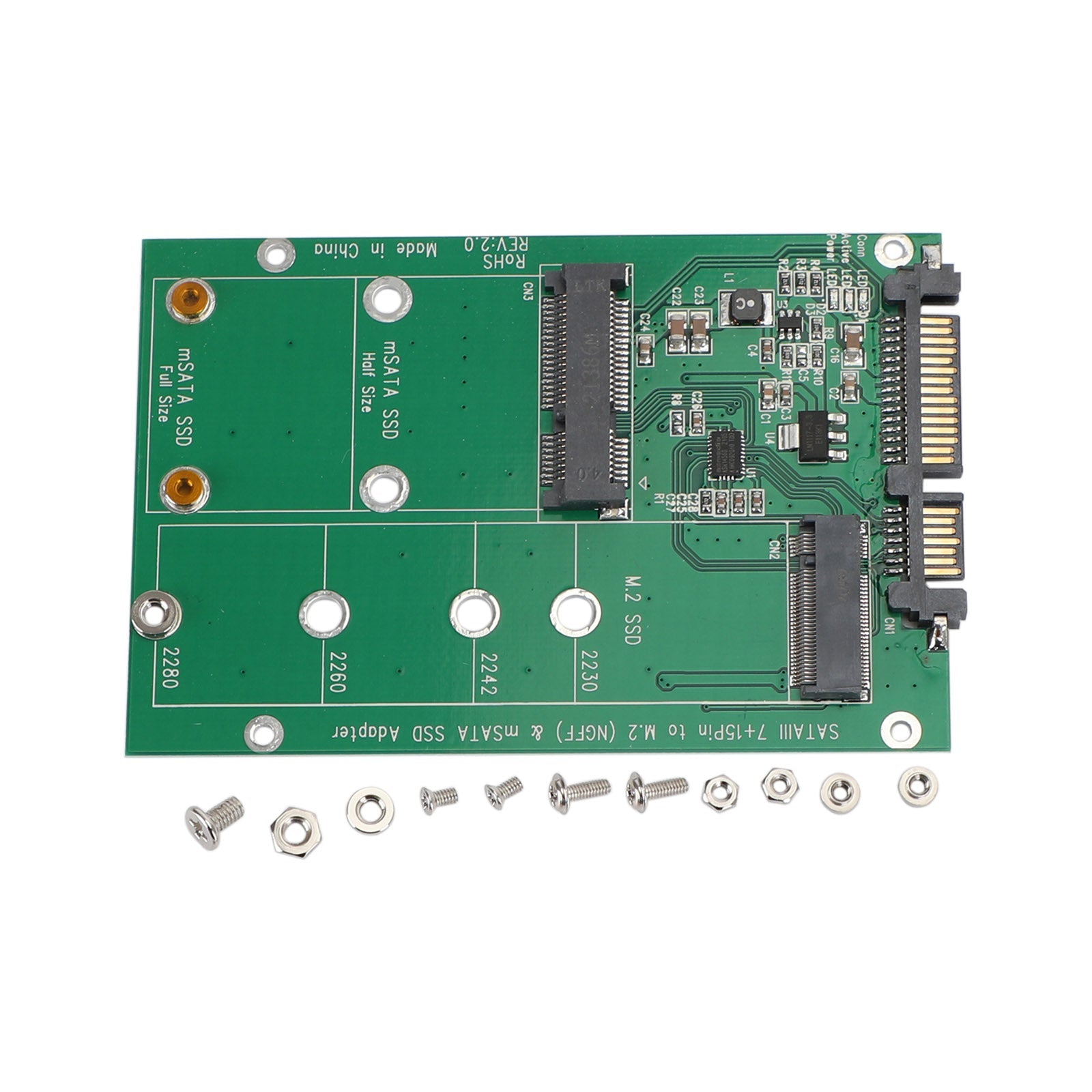 M.2 NGFF mSATA SSD harde schijf naar SATA 3 adapter PCI-E kaartconverter