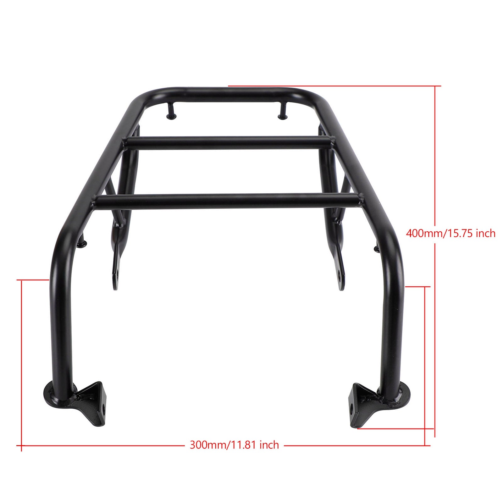 SUPPORT DE PORTE-BAGAGES ARRIÈRE NOIR YAMAHA XT250 / SEROW / CERRO 2005-2022