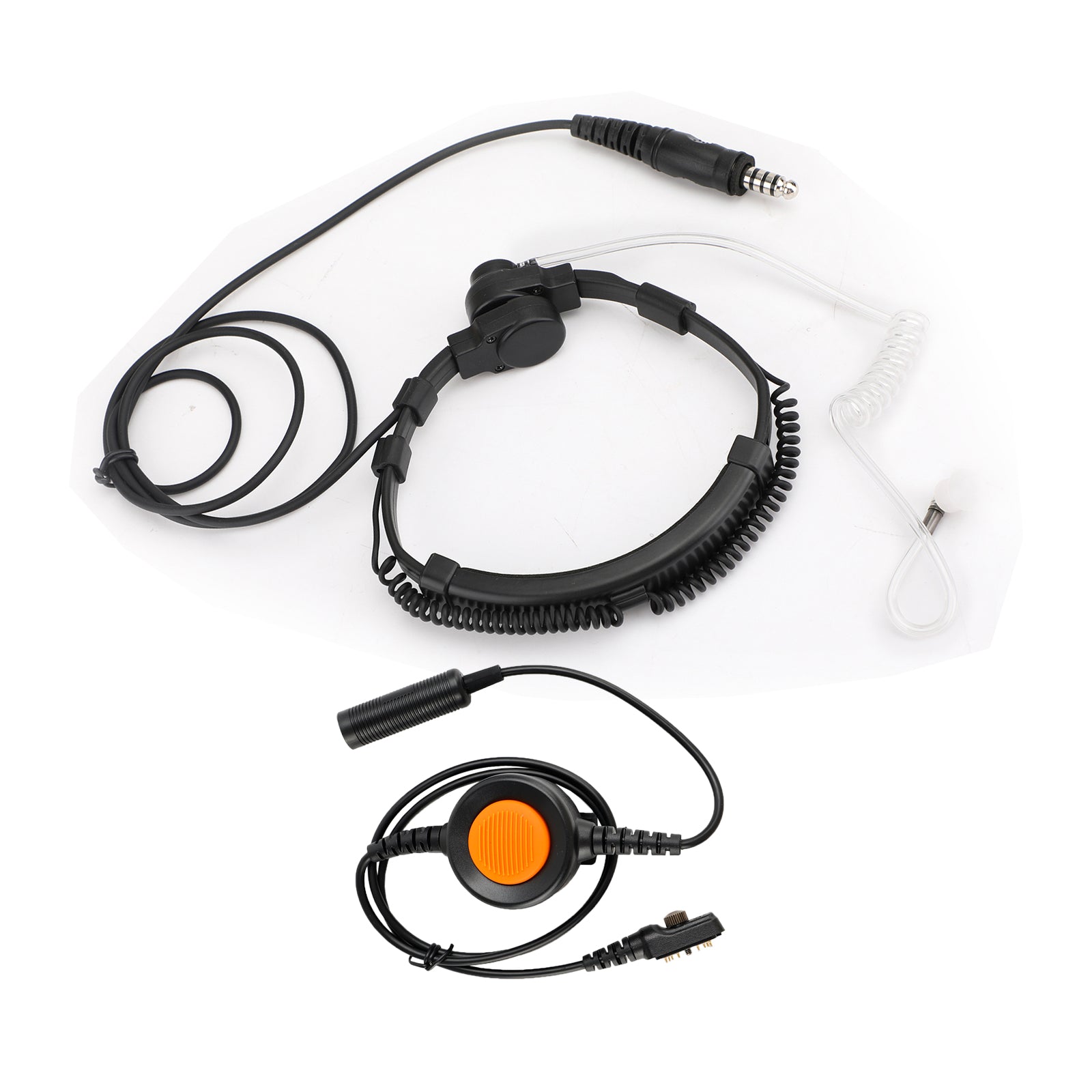 7,1 mm grote stekker tactische keelheadset 6-pins U94 PTT voor Hytera PD780 / 700G / 580