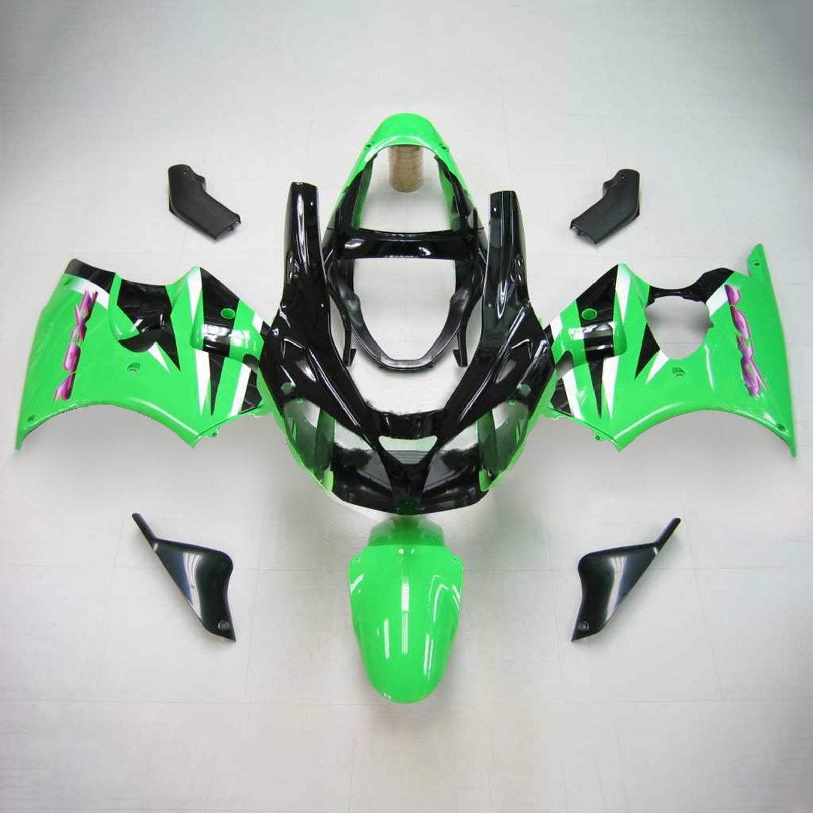 2000-2002 Kawasaki ZX6R 636 Green Fairing Kit