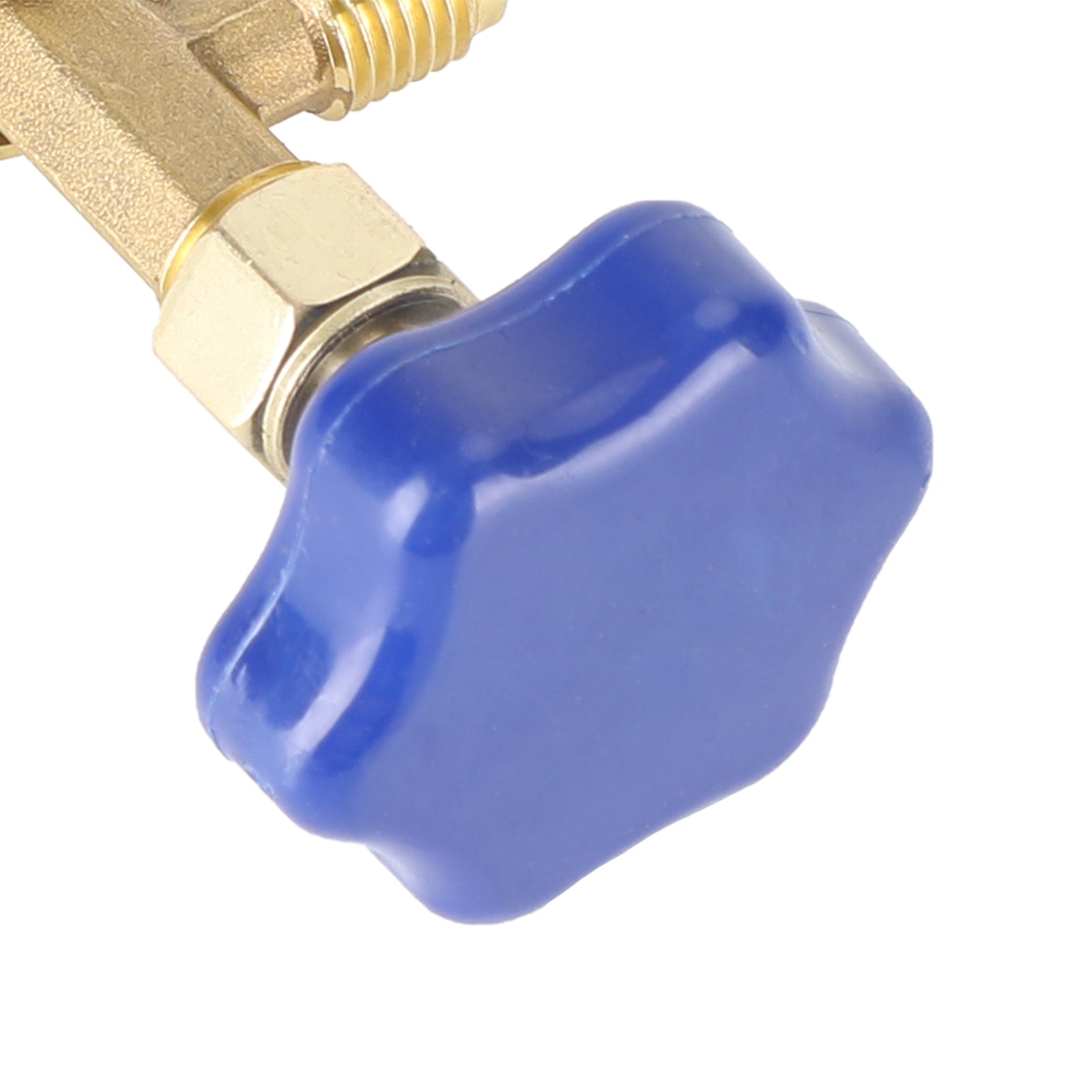 Voor R22 R134A R410A Gas Koelmiddel Ac Kan Kraan Flesopener 1/4Sae Blauw