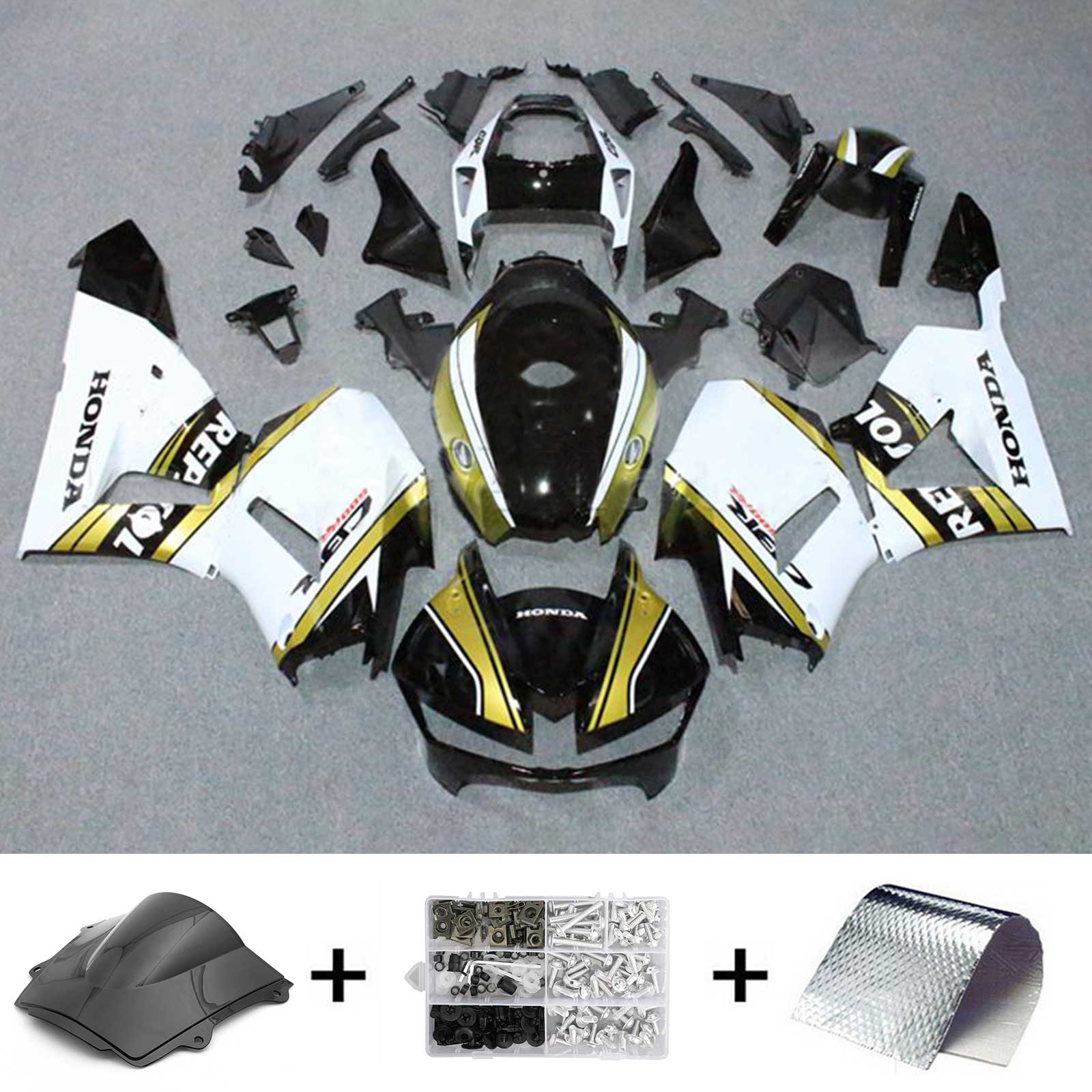 2013-2023 Honda CBR600RR F5 Kit de carénage d'injection carrosserie plastique ABS #101