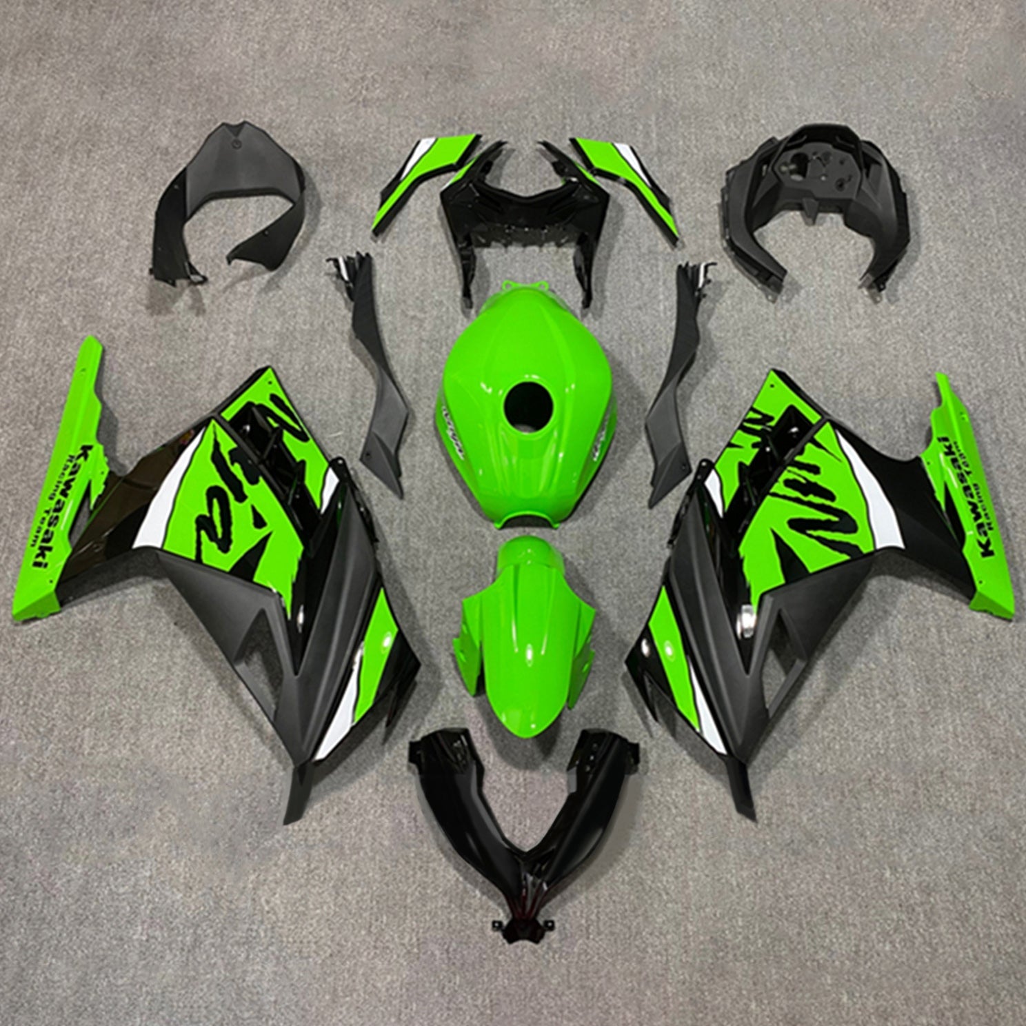 2013-2024 Kawasaki EX300/Ninja 300 Kit de carenado de inyección Carrocería Plástico ABS