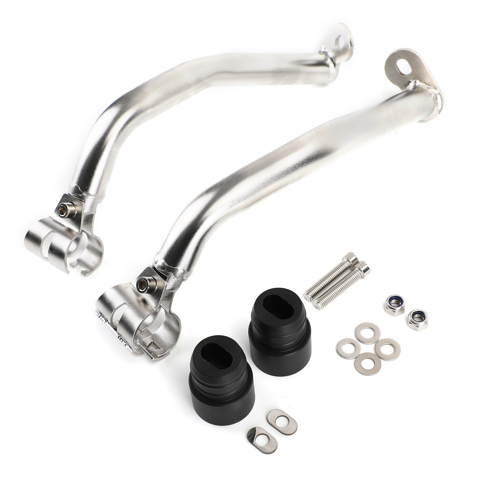 ZILVEREN CILINDER CRASH BARS MOTORBESCHERMER Fit voor BMW R1250GSA 2018-2021 Generiek