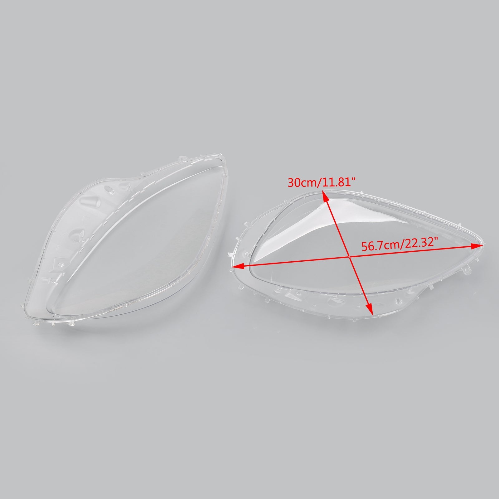 Headlight Replacement Lens Driver Passenger L+R PAIR Fits For Corvet C6 05-2013 Generic