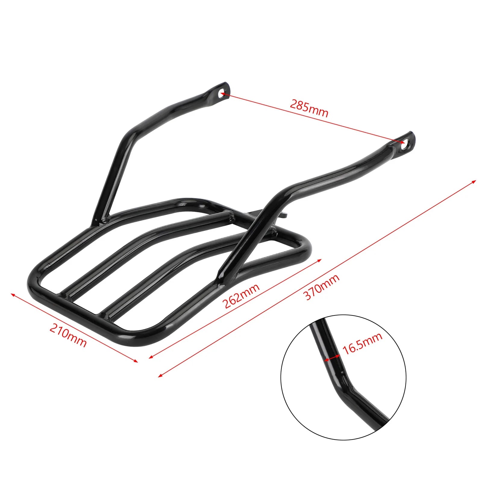 2021-2023 BMW R18 CLASSIC BLACK REAR LUGGAGE RACK CARRIER