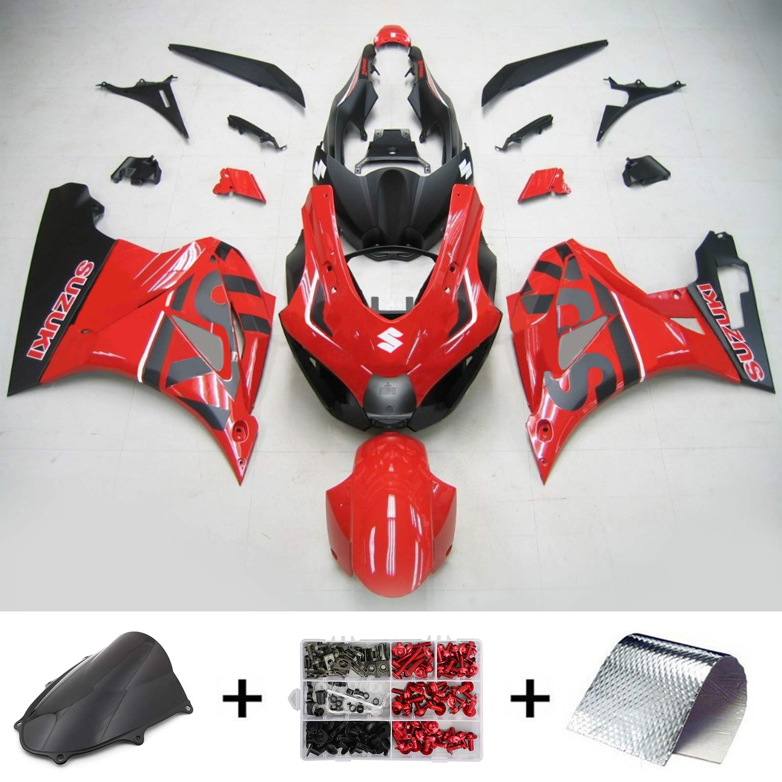 2017-2024 Suzuki GSXR1000 K17 Kit de carénage d'injection carrosserie plastique ABS #101