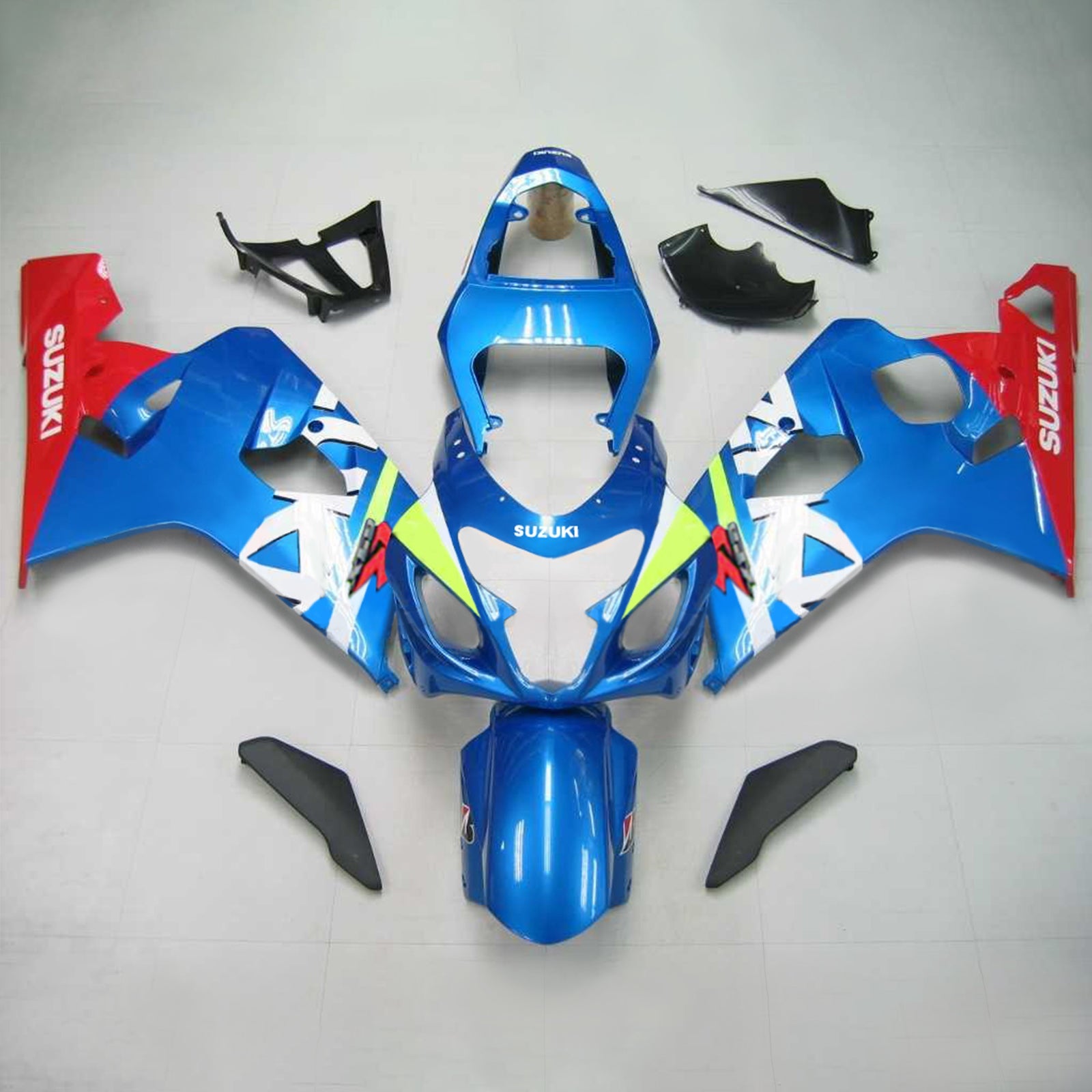 2004-2005 Suzuki GSXR 600/750 K4 Kit de carénage d'injection carrosserie plastique ABS #103 Amotopart