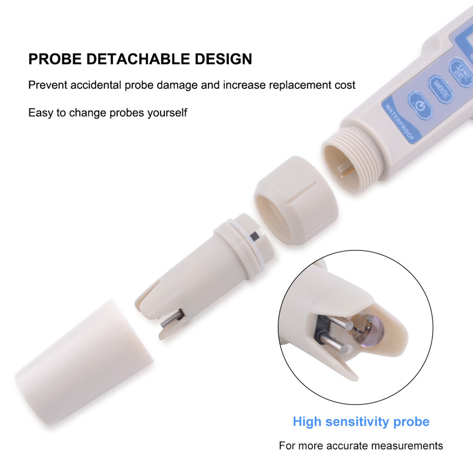 4In1 PH/TDS/EC/compteur de température numérique moniteur de qualité de l'eau testeur outil de Test