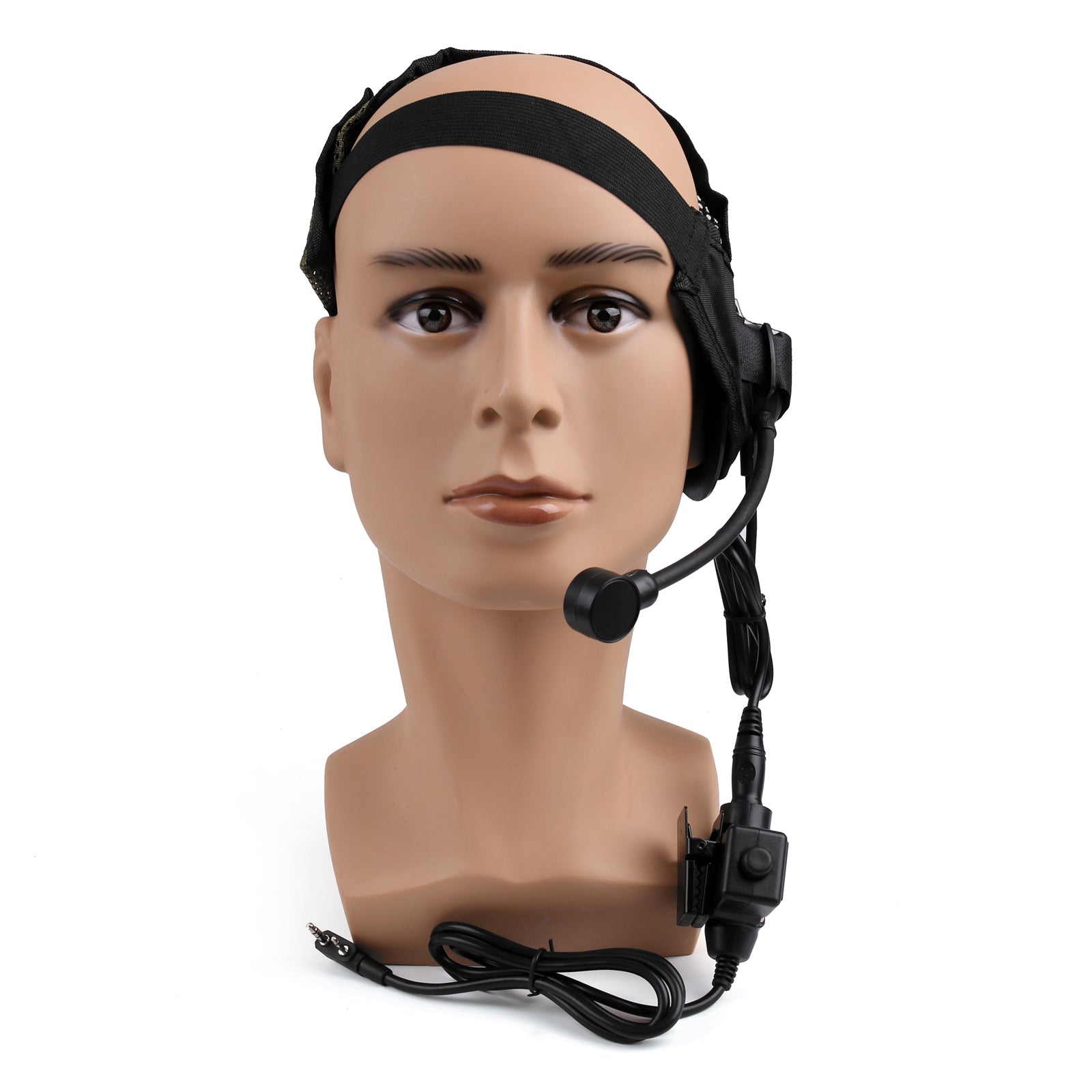 1x HD-02 Z-Tactical Bowman Elite II-headset U94 PTT voor Kenwood BaoFeng-radio