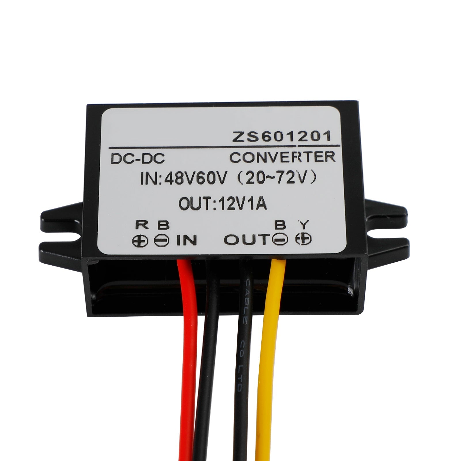 Waterproof DC-DC Converter 60V Step Down to 12V Car Power Supply Module