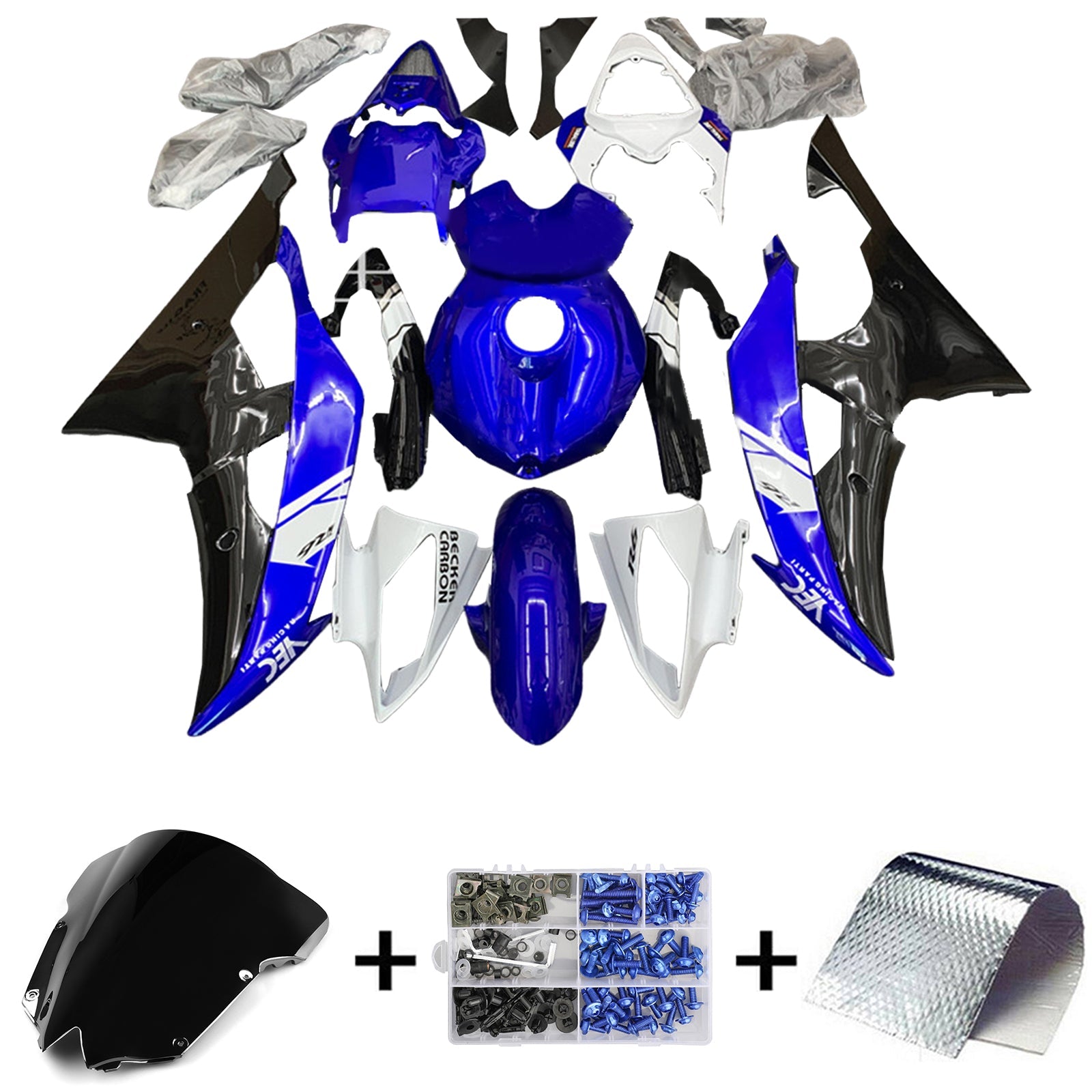 2008-2016 Yamaha YZF 600 R6 Kit de carenado Carrocería Plástico ABS