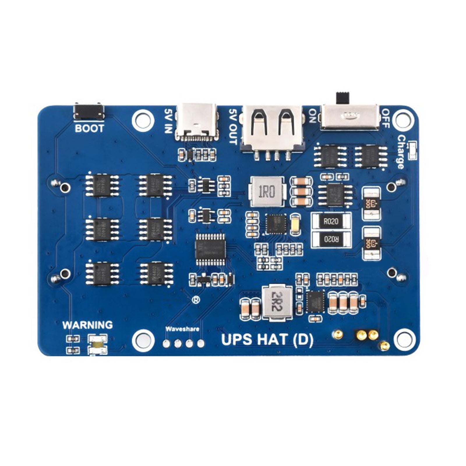 UPS HAT (D)-set voor Raspberry Pi 5V ononderbroken voedingsmodule