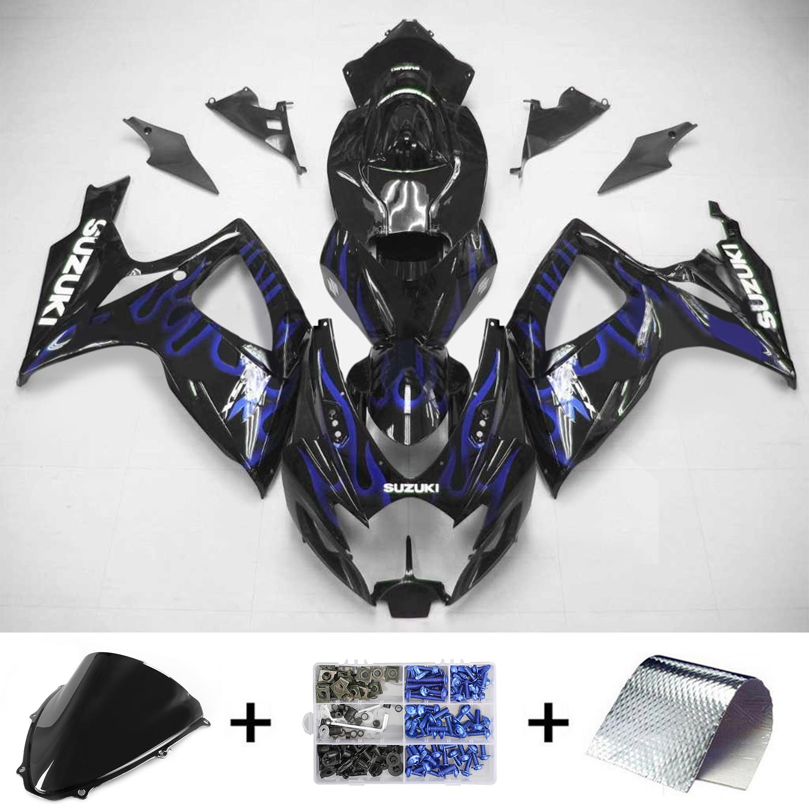 2006-2007 Suzuki GSXR 600/750 K6 Amotopart Injection Fairing Kit Bodywork Plastic ABS #141