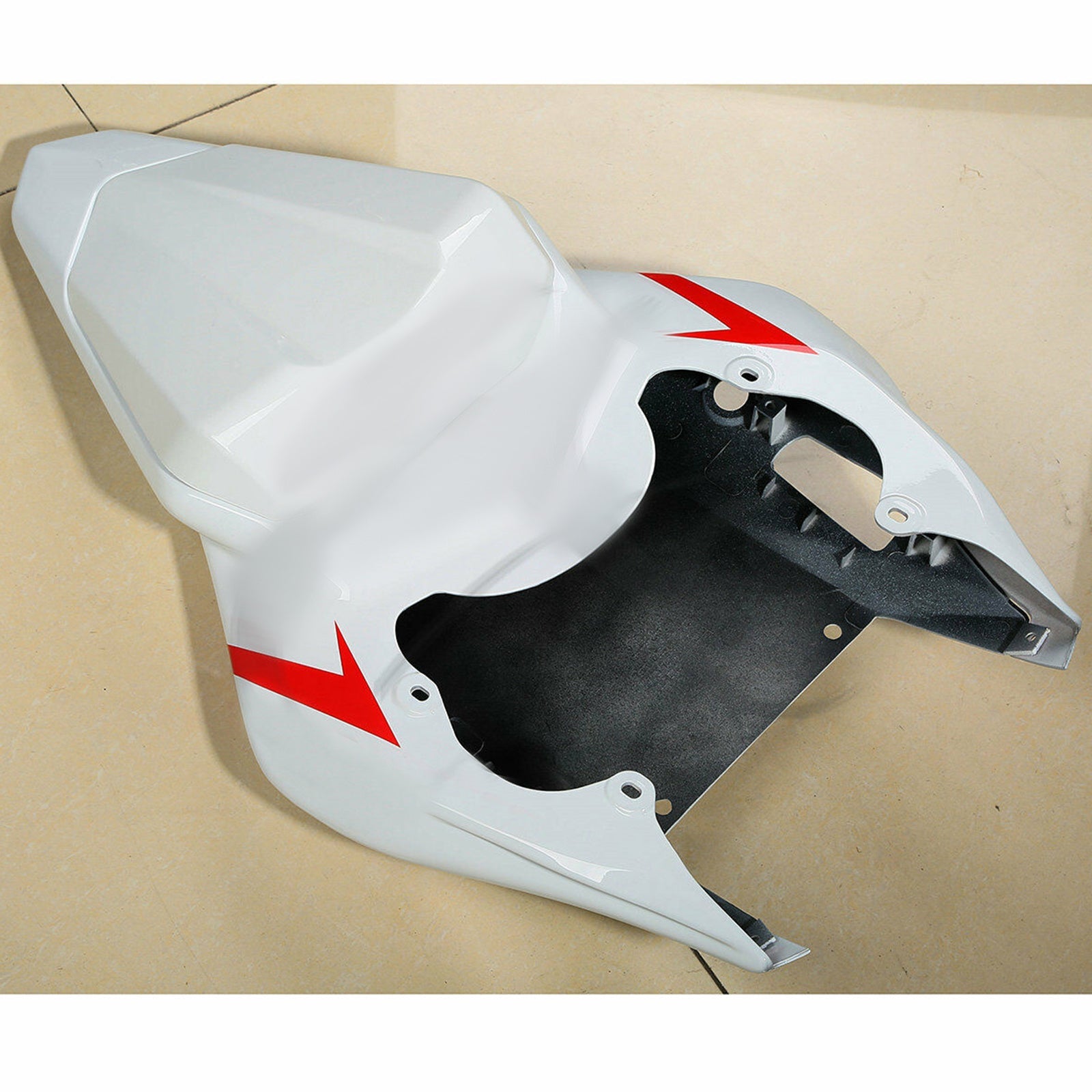 2006-2007 Yamaha YZF R6 YZF-R6 Red White ABS Fairing Bodywork Set #24