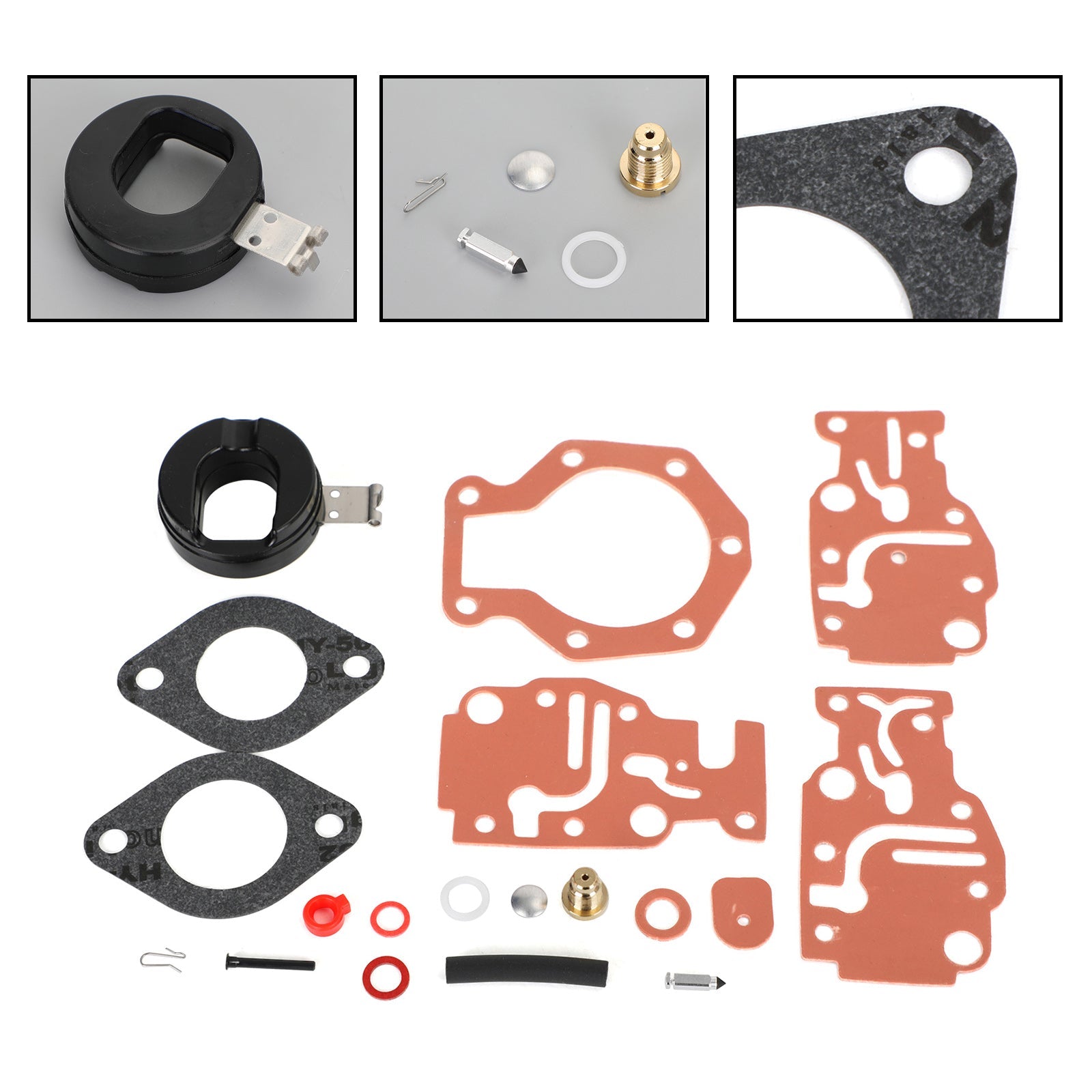 Kit de reconstruction de carburateur adapté pour Johnson/Evinrude 6 8 9.9 15 20 HP 0439073