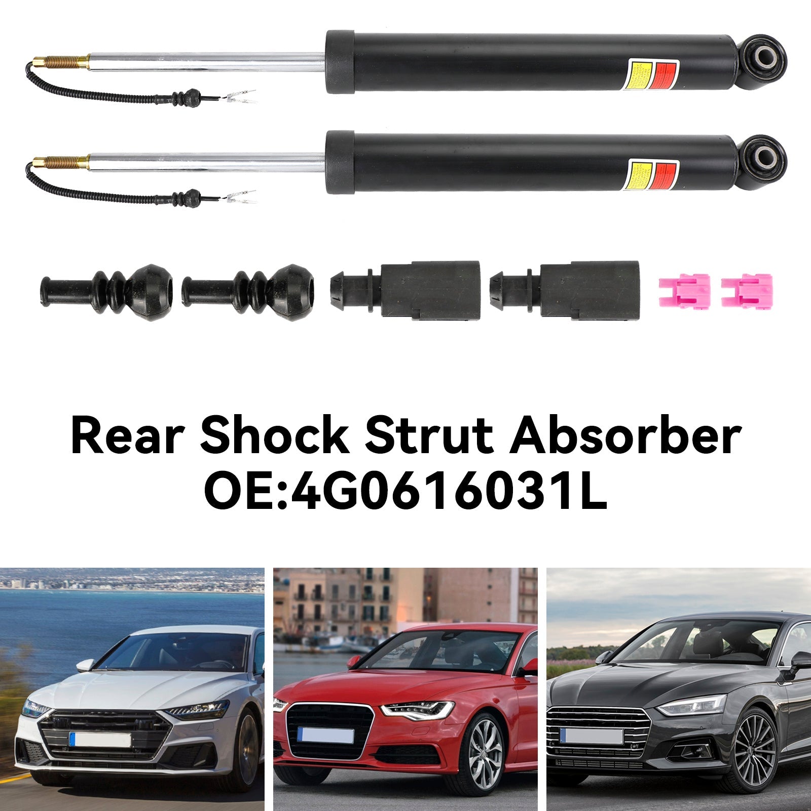 2011-2018 Audi A6 C7 A7 Sportback Pair Rear Shock Strut Absorber 4G0616031L