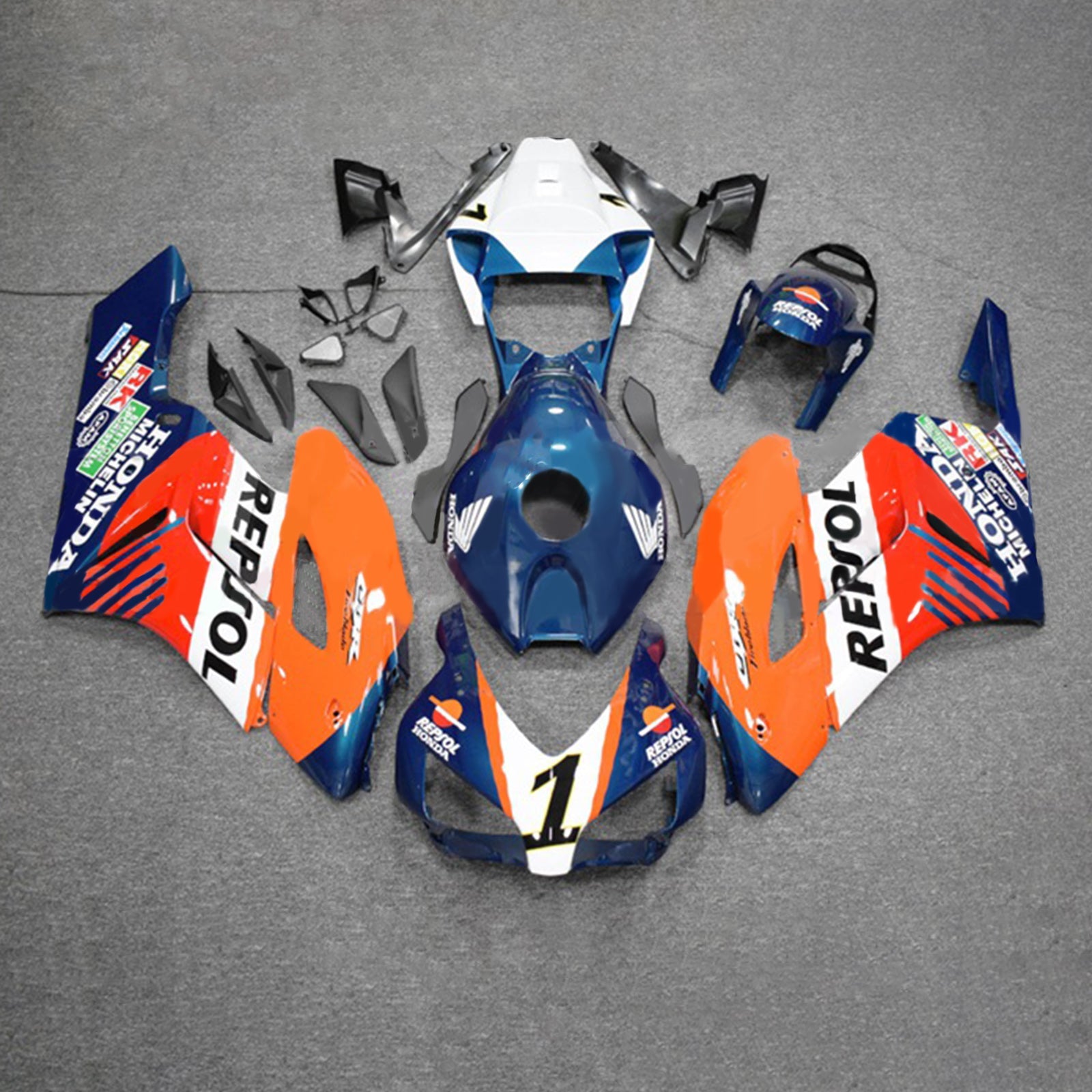 2004-2005 Honda CBR1000RR kuipset carrosserie kunststof ABS