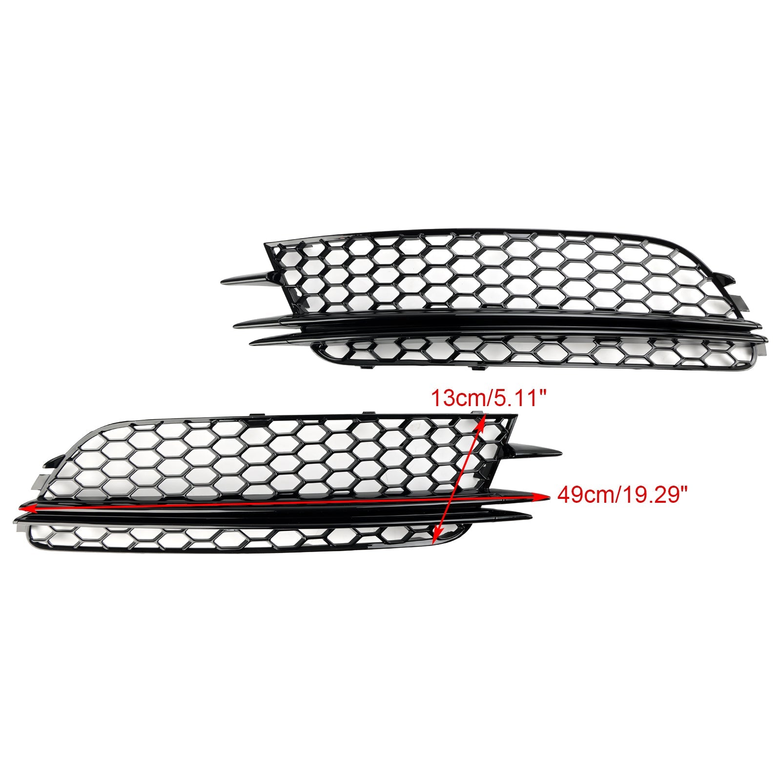 Audi A6 4G C7 2012-2015 2 STKS Mistlampafdekking Bezel Bumpergrille