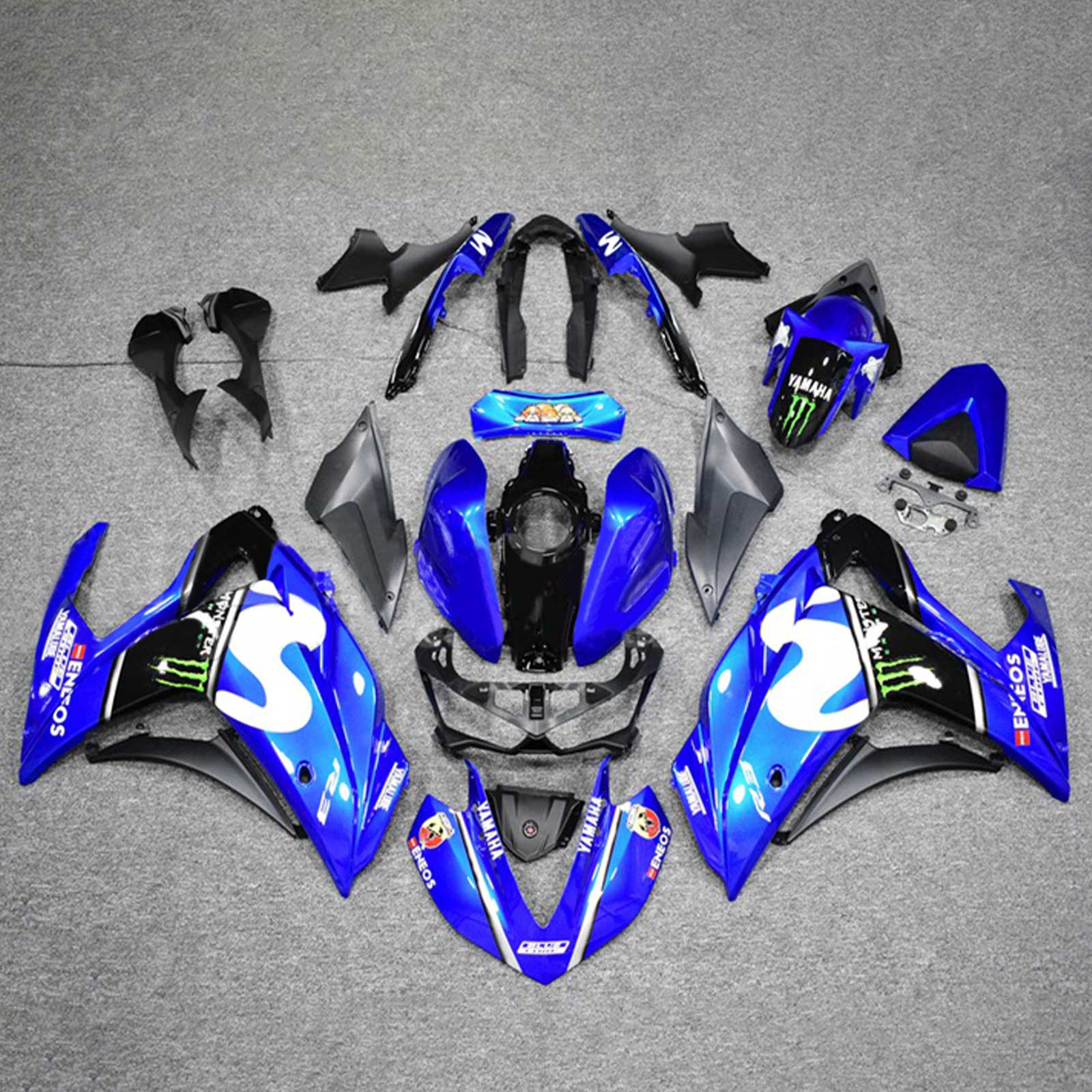 2014-2018 Yamaha YZF-R3 2015-2017 R25 Kit de carénage d'injection Amotopart carrosserie ABS #121