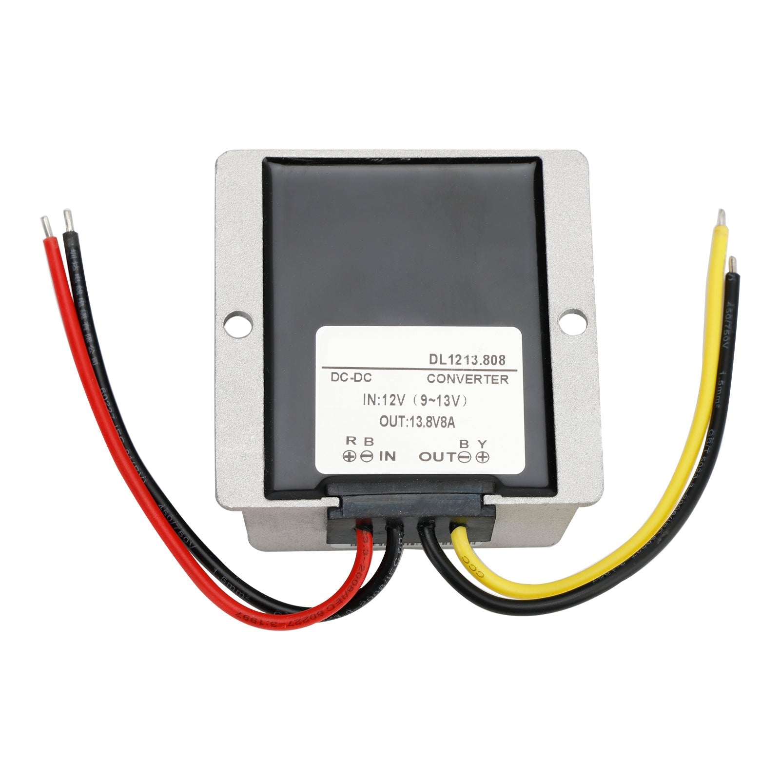 Waterdichte DC/DC-converterregelaar 12V Stap tot 13,8V 8A 110,4W