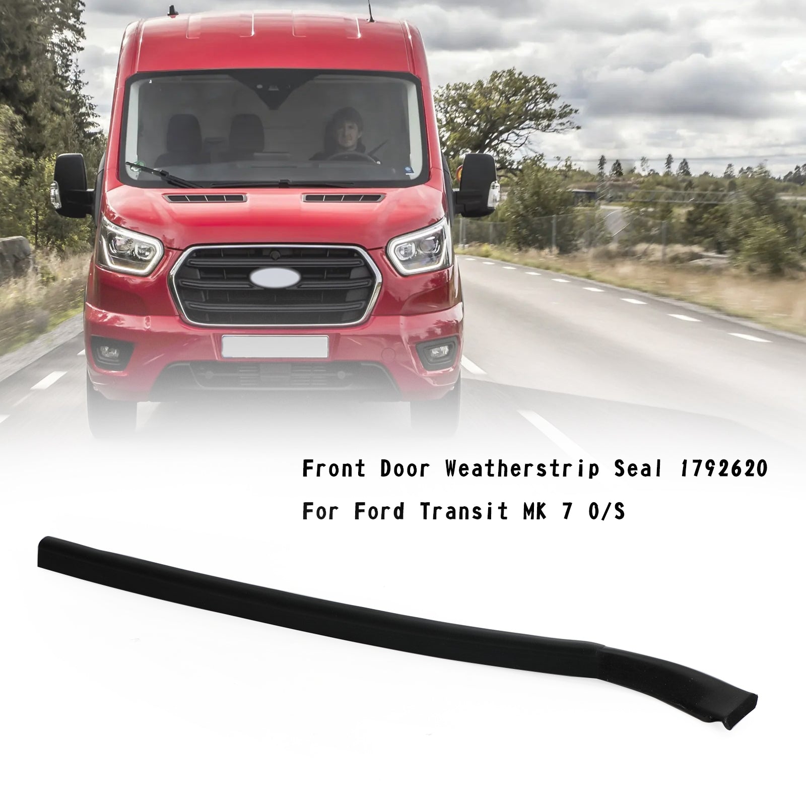 Ford Transit MK 7 O/S Front Door Weatherstrip Seal 1792620 9C11-V51400-AD Generic