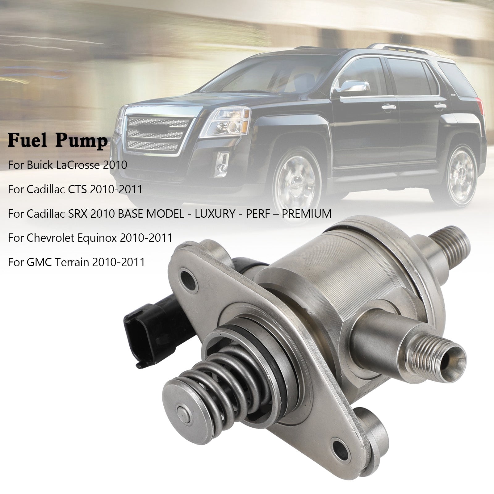 Pompe à carburant haute pression Cadillac CTS Chevrolet Equinox GMC Terrain 2010-2011 12641740