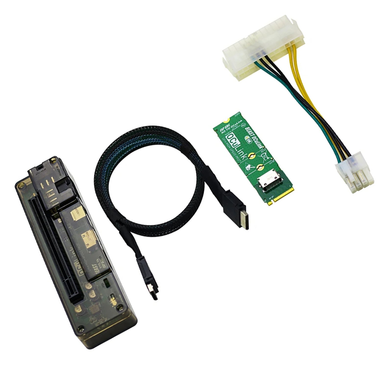 PCI-E X4 M.2 naar OCULINK-adapterkaart Externe videokaart Laptopdockingstation