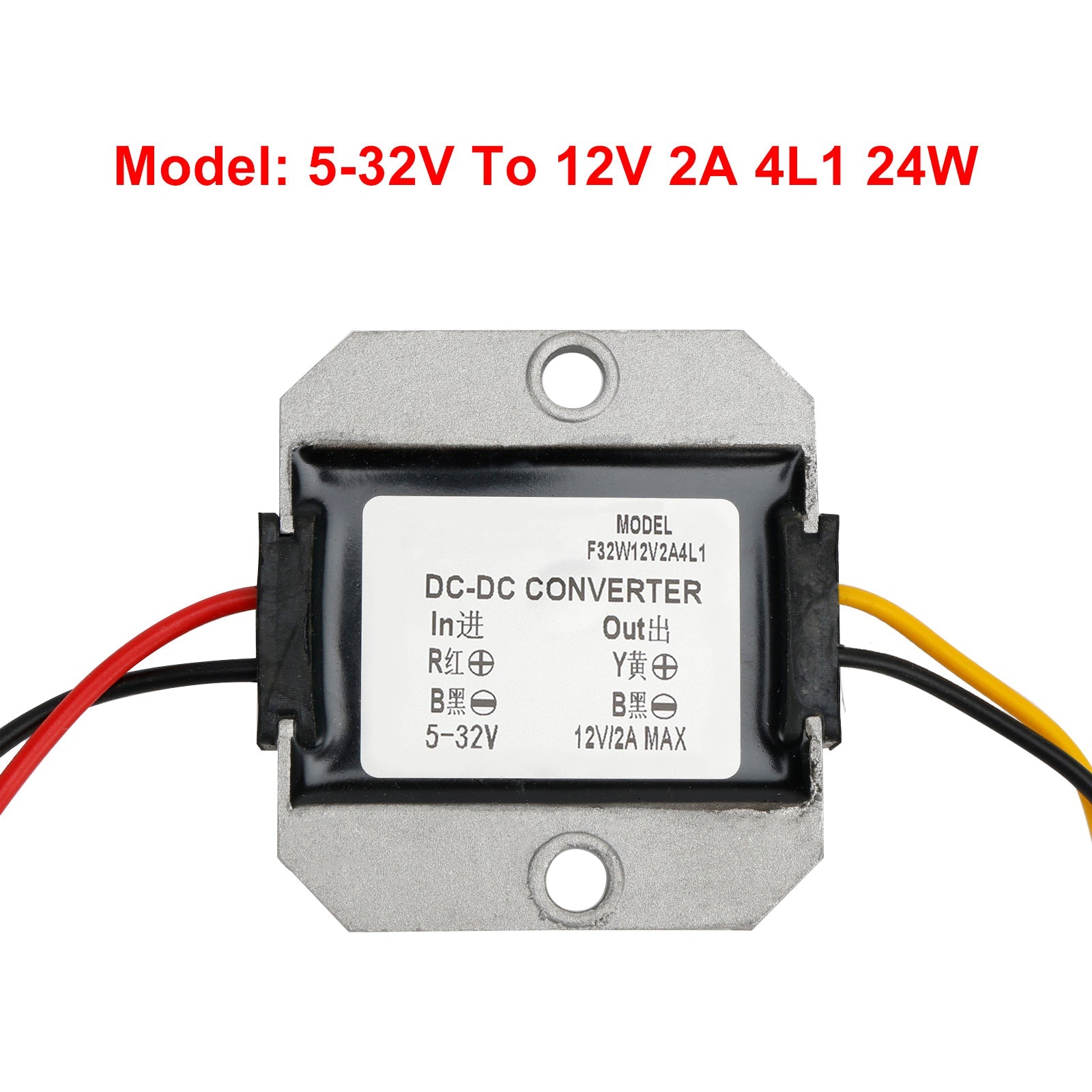 Waterproof DC (5-32V) to 12V 2/3A Voltage Power Supply Converter Regulator