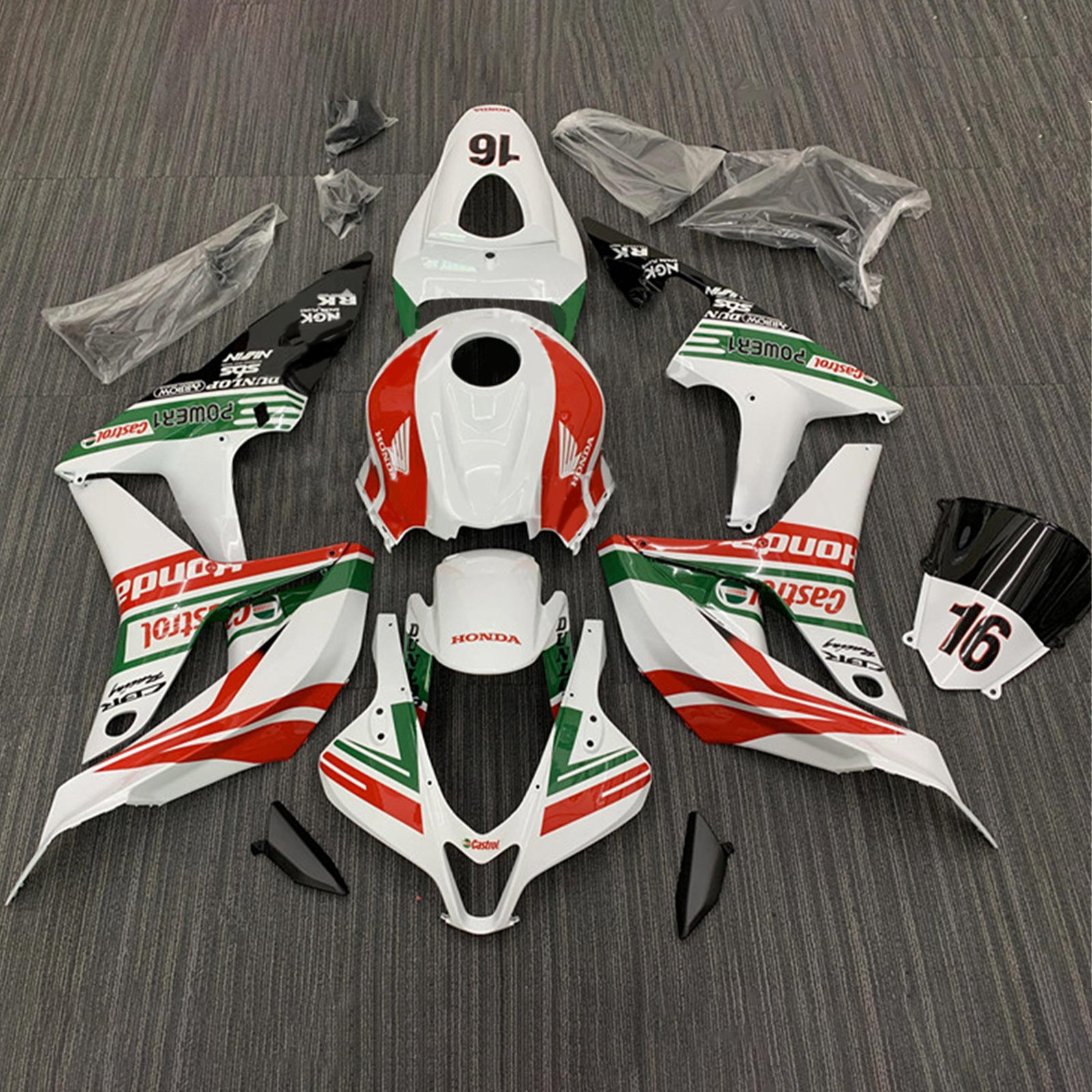 2007-2008 Honda CBR600RR F5 kuipset carrosserie kunststof ABS