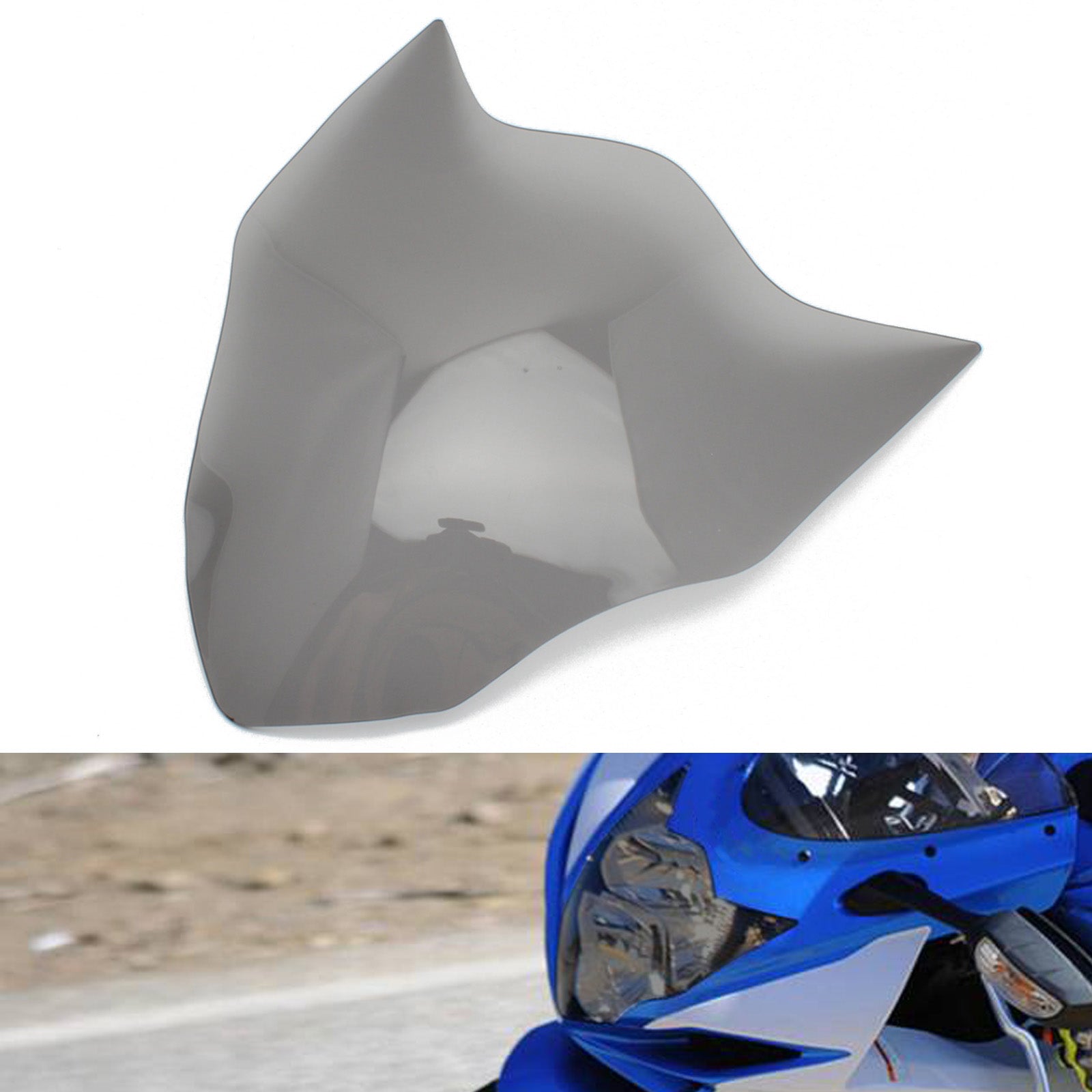 Protection de lentille de phare avant pour Suzuki Gsx-R 600 Gsx R 600 14-20? fumée générique