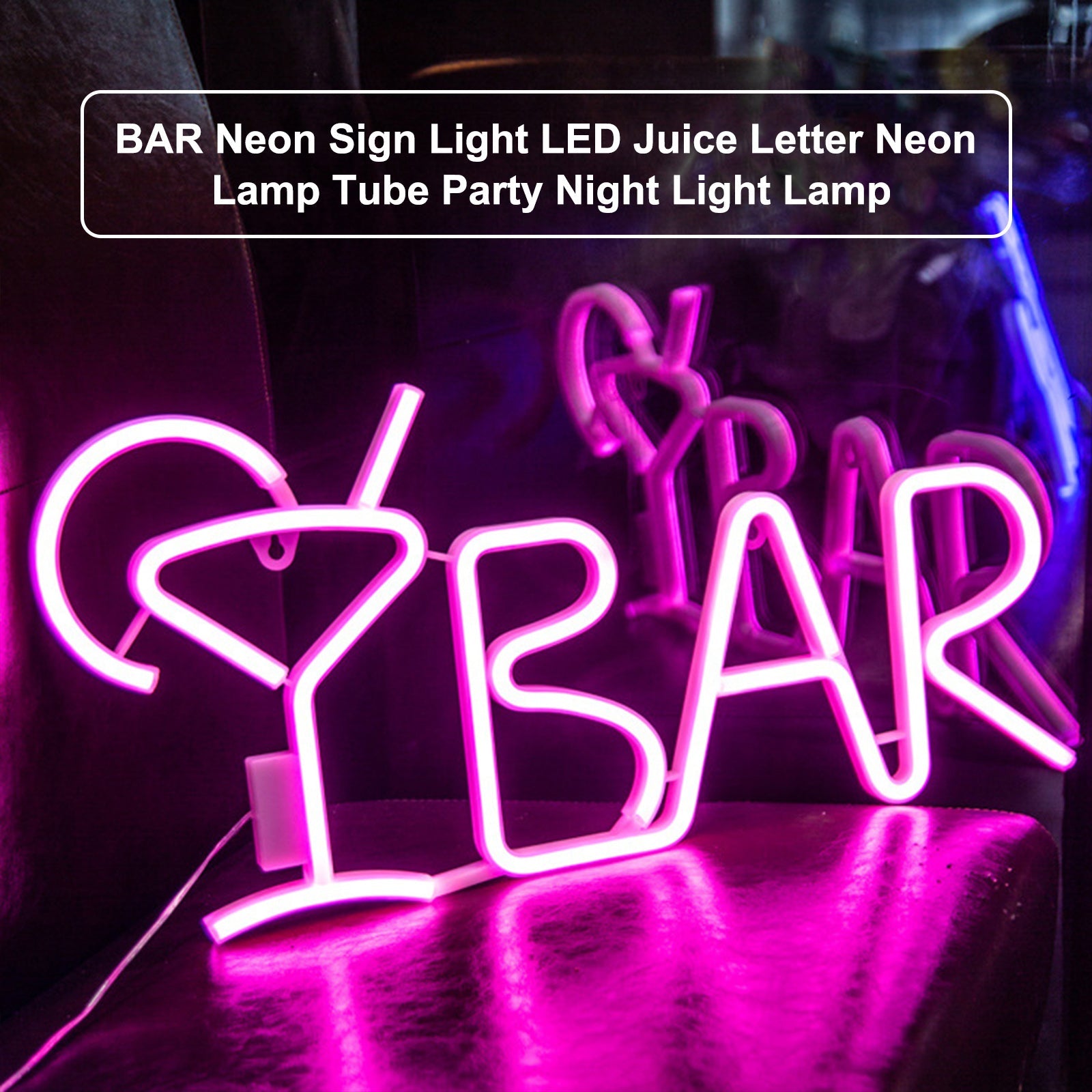 BAR Neon Sign Light LED Juice Letter Neon Lamp Tube Party Nachtlampje Lamp Fedex Express