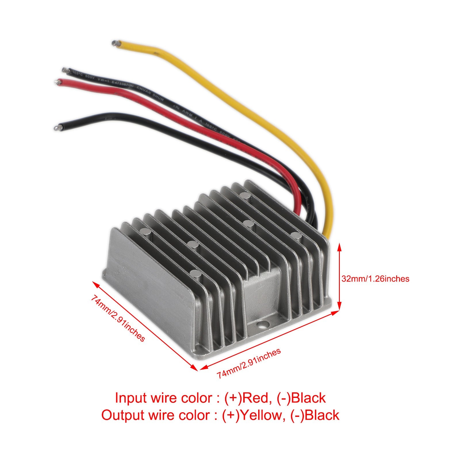 Régulateur de convertisseur d'alimentation abaisseur étanche DC 12V/24V à 5V 150W 30A