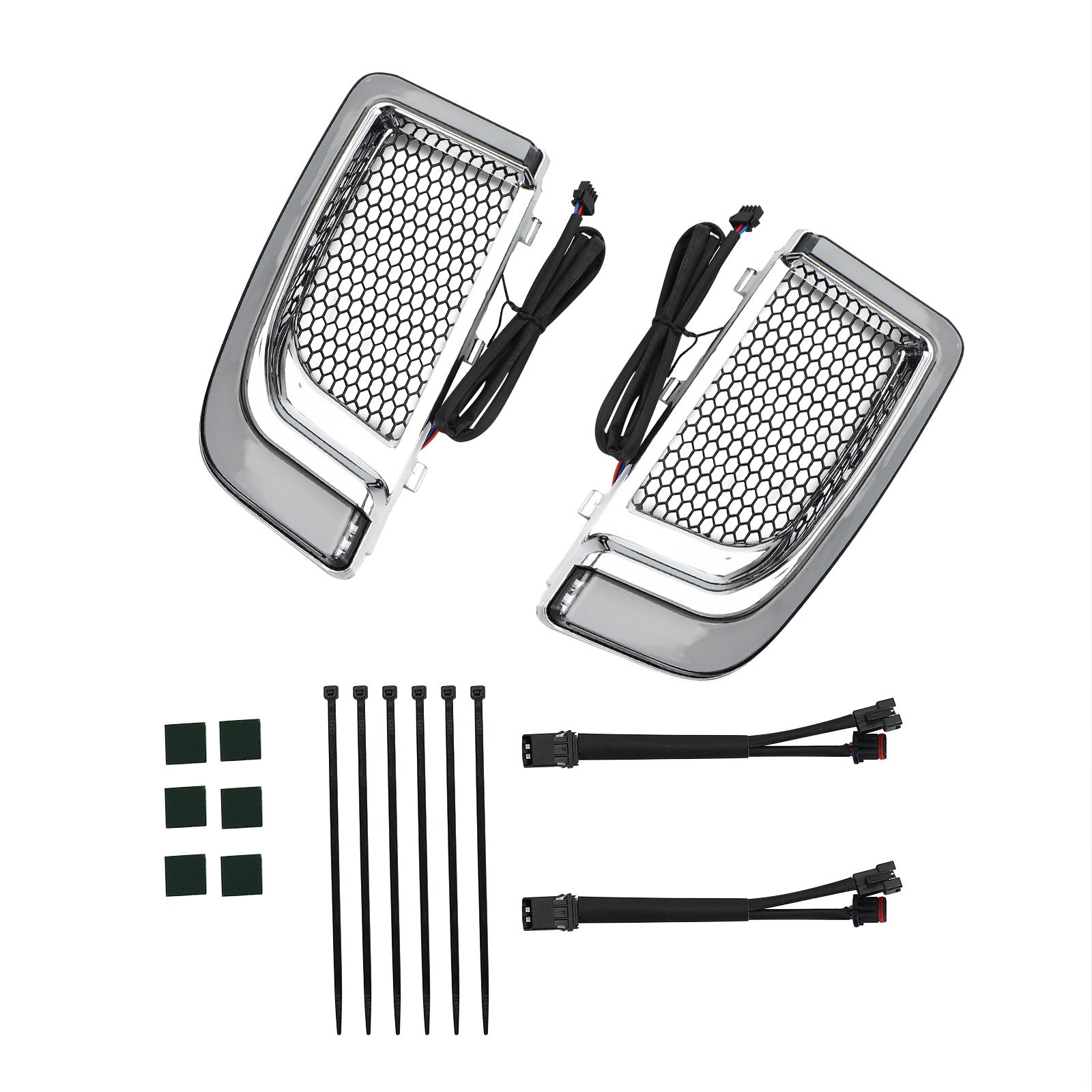 Traceur LED carénage inférieur grilles inférieures lumières pour Electra FLH/T Road Glide noir