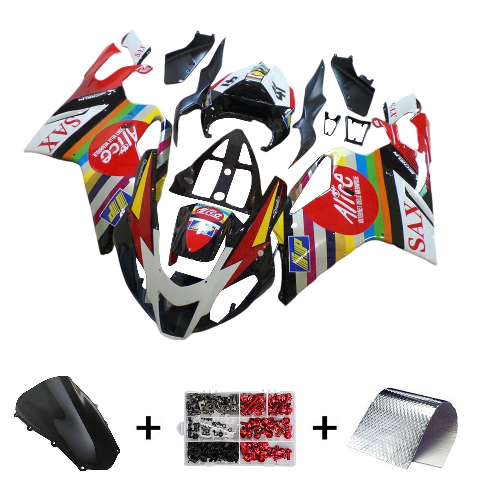 2003-2006 Aprilia RSV1000 Kit carénage carrosserie plastique