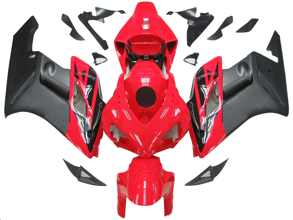 2004-2005 Honda CBR1000RR Black Red Fairing Kit