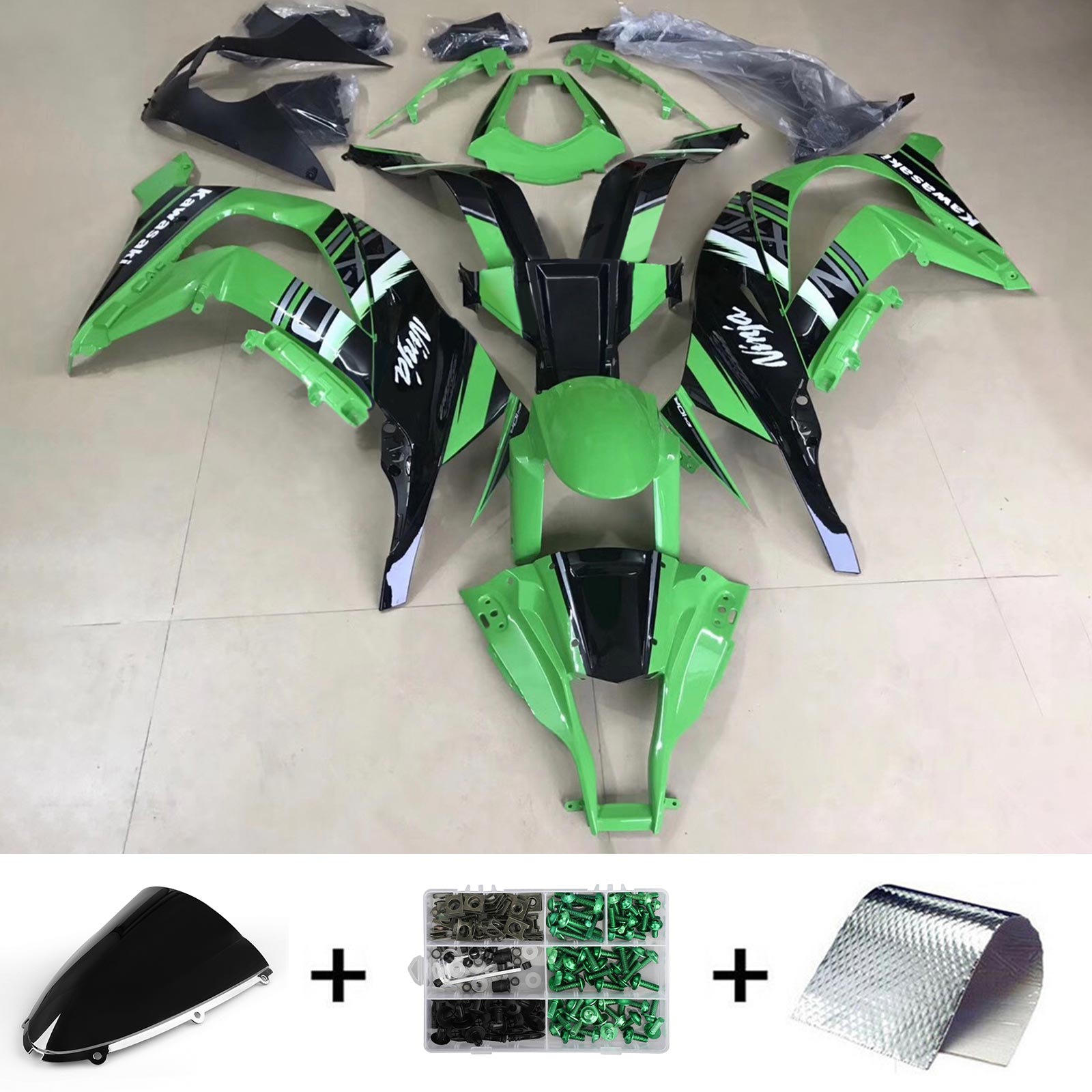 2006-2007 Kawasaki ZX10R Kit de carenado Carrocería Plástico ABS