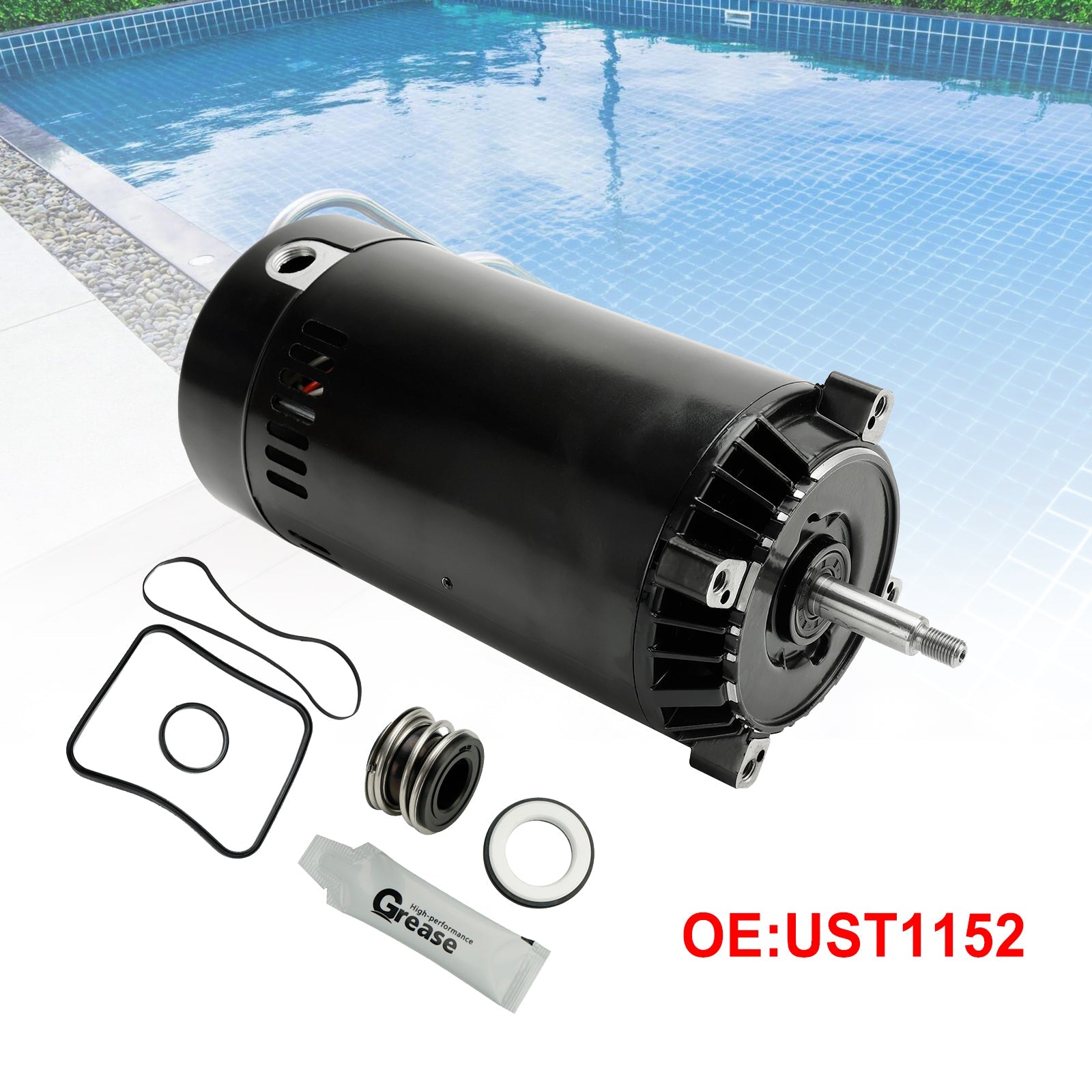 Pool Pump 1.5 HP UST1152 Pool Pump Replacemen Motor For HAYWARD SUPER PUMP