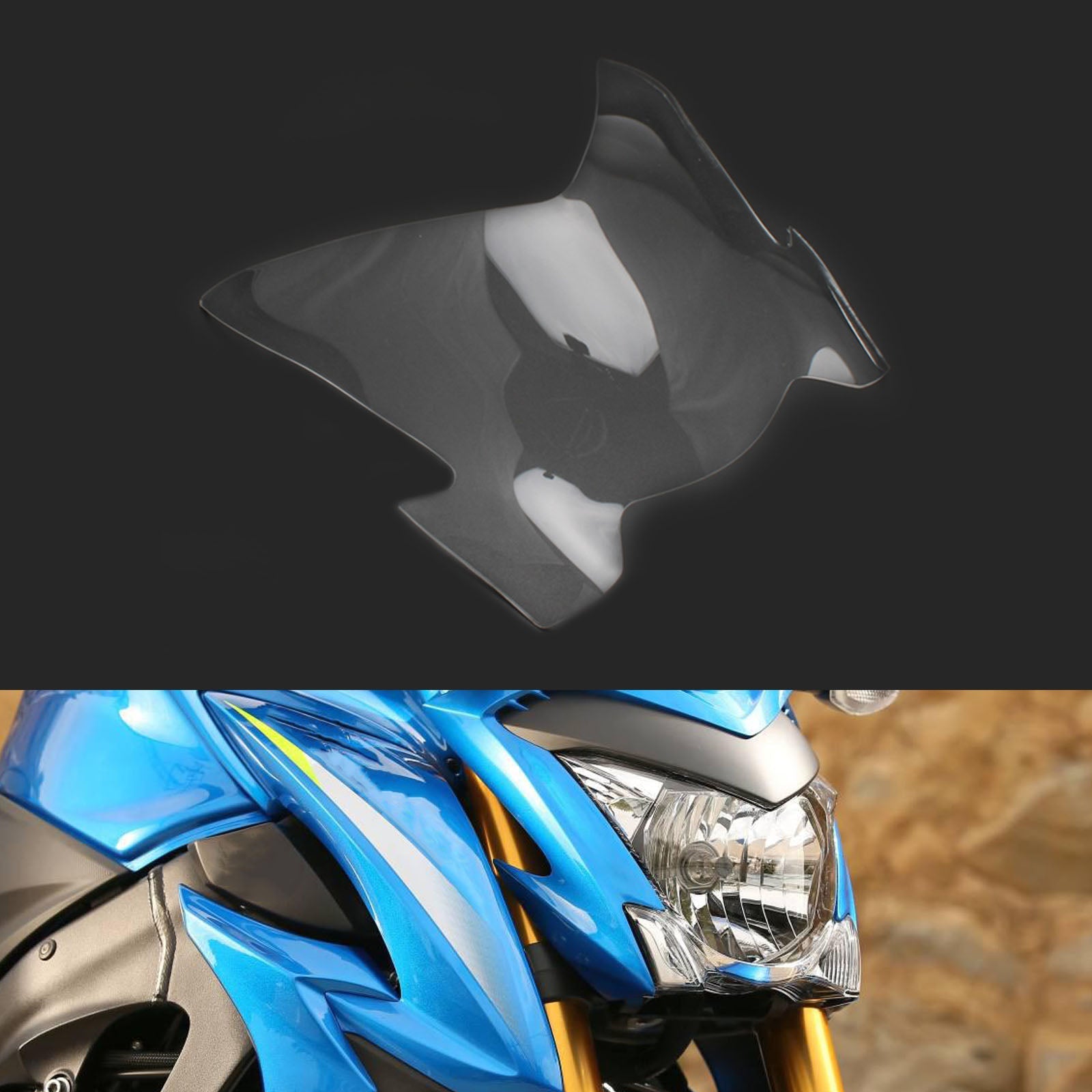 Protection de lentille de phare avant pour Suzuki Gsx-S 1000 Gsx S 1000 17-21? fumée générique