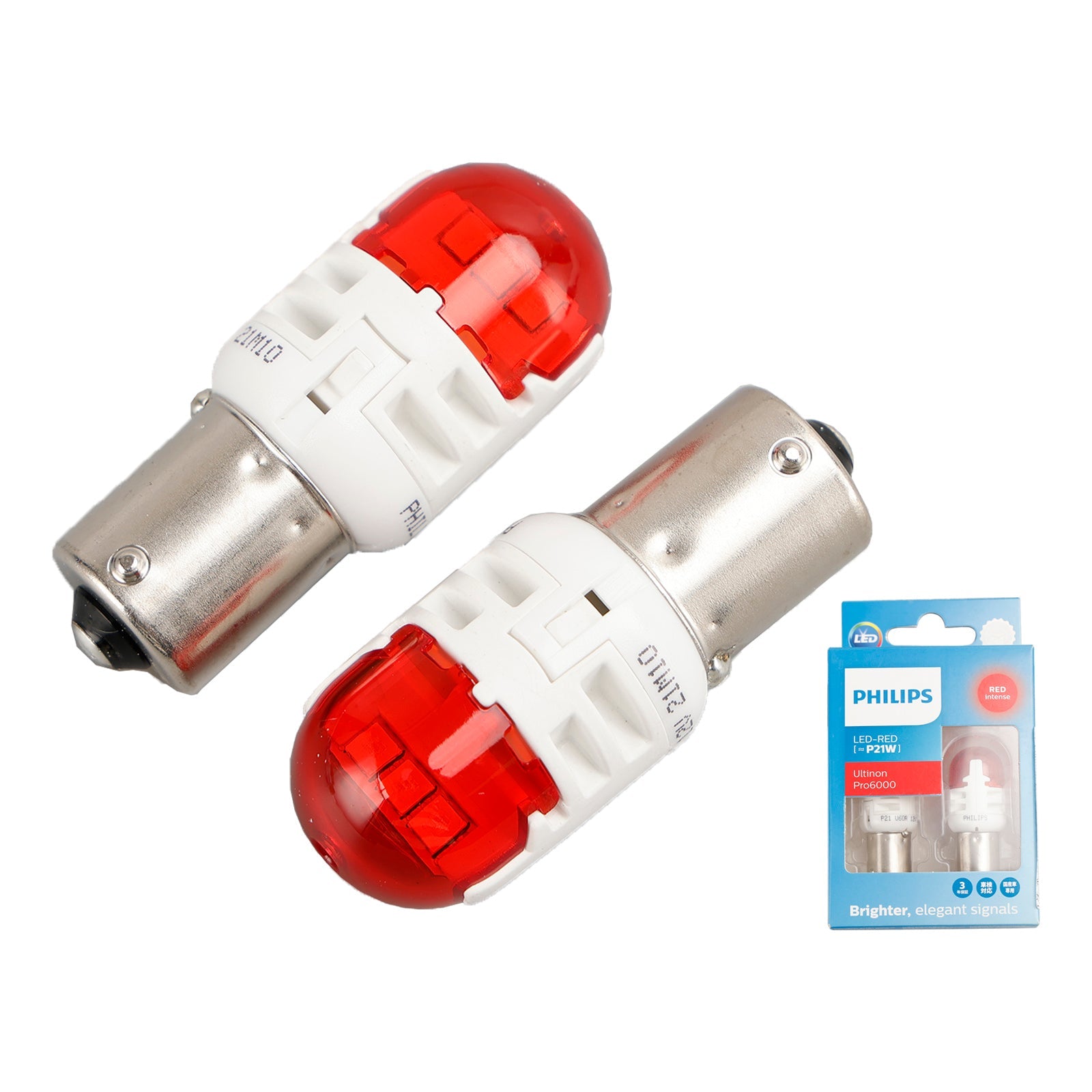 Voor Philips 11498RU60X2 Ultinon Pro6000 LED-RED P21W intens rood 75lm