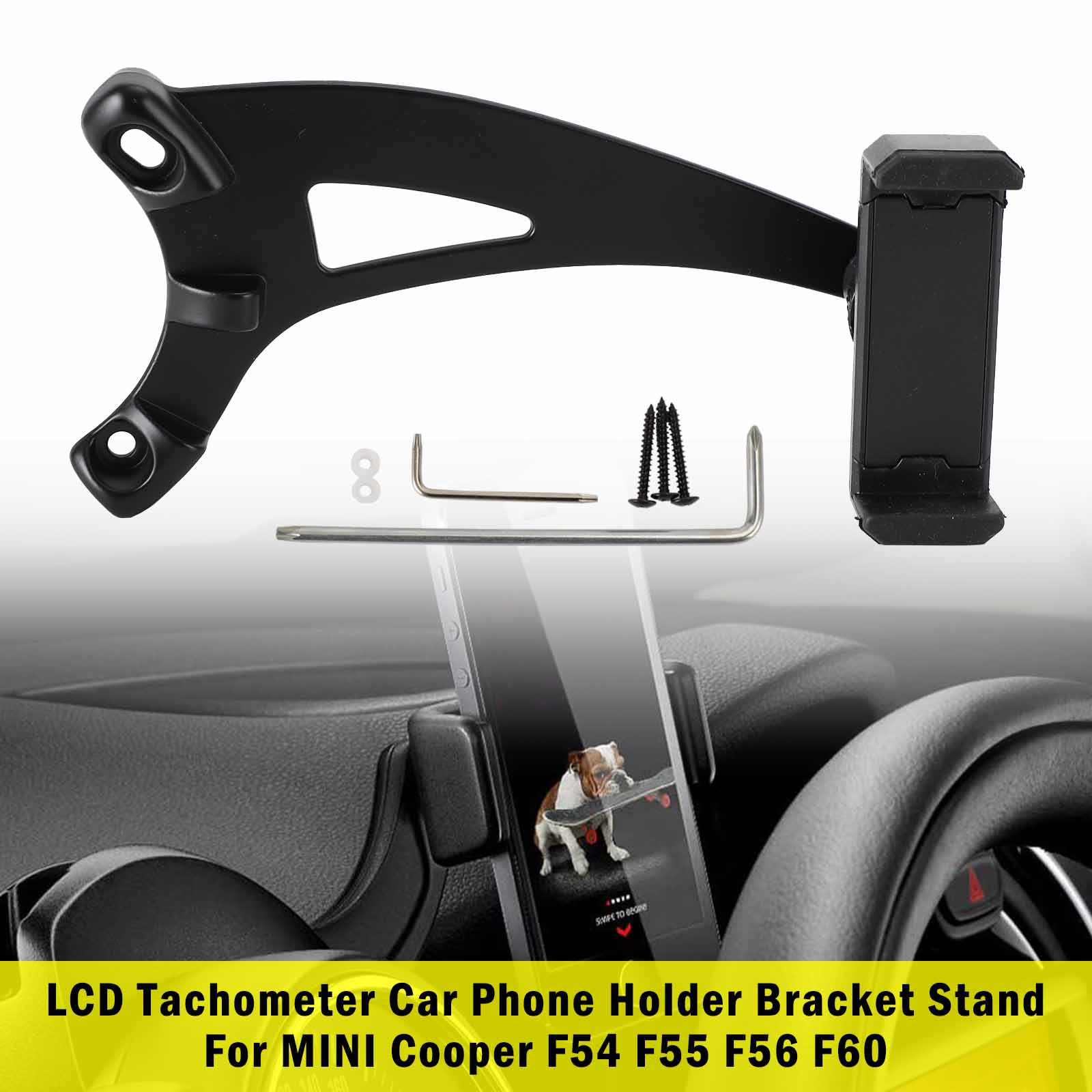 MINI Cooper F54 F55 F56 F60 LCD Tachometer Car Phone Holder Bracket Stand