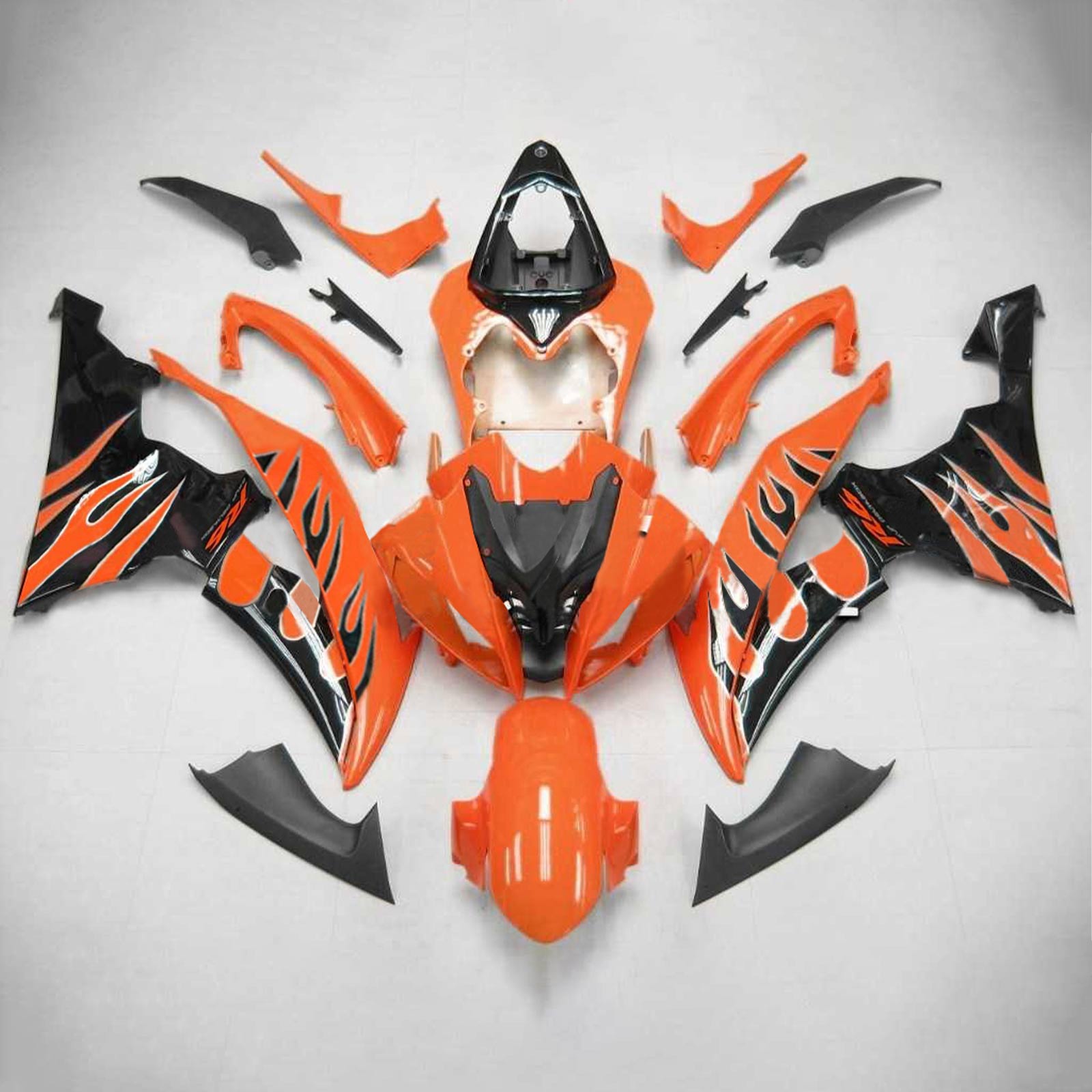 2008-2016 Yamaha YZF 600 R6 Kit de carénage d'injection carrosserie plastique ABS #128