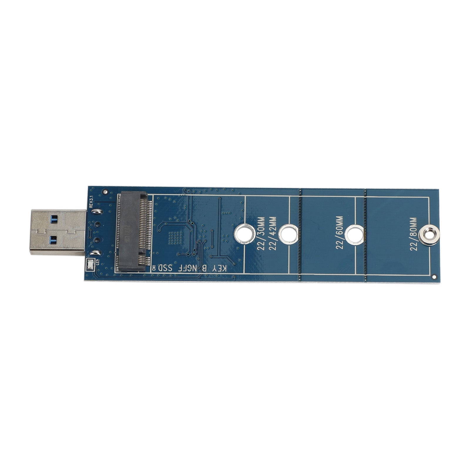 M.2 naar USB-adapter B-sleutel M.2 SATA Protocol SSD-adapter voor 2230 2242 2260 2280