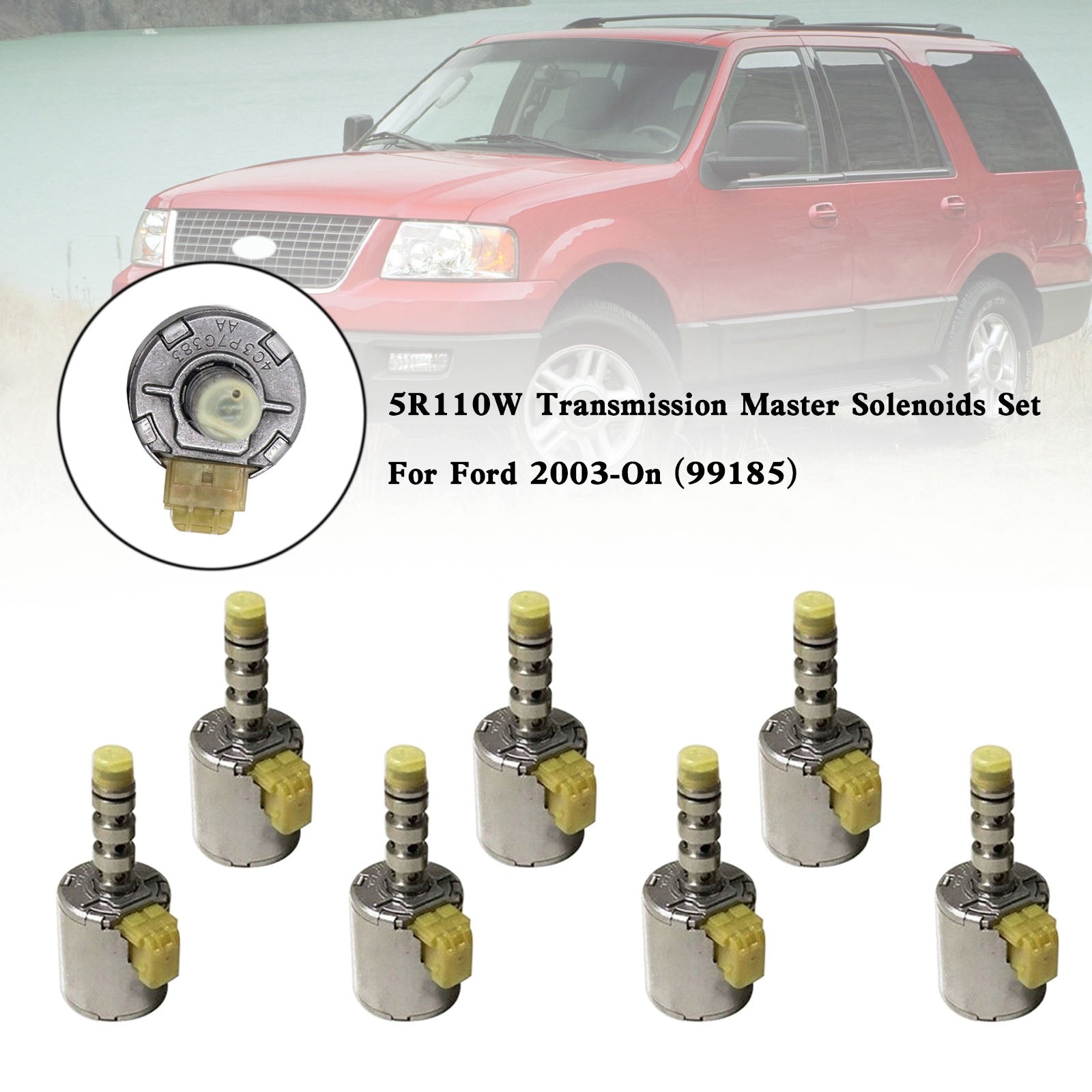 5R110W Model Automatische Transmissie 2003-2015 Transmissie Master Elektromagneten Set 3C3Z-7J136AB 3C3Z-7G383AB 3C3Z-7J136AA