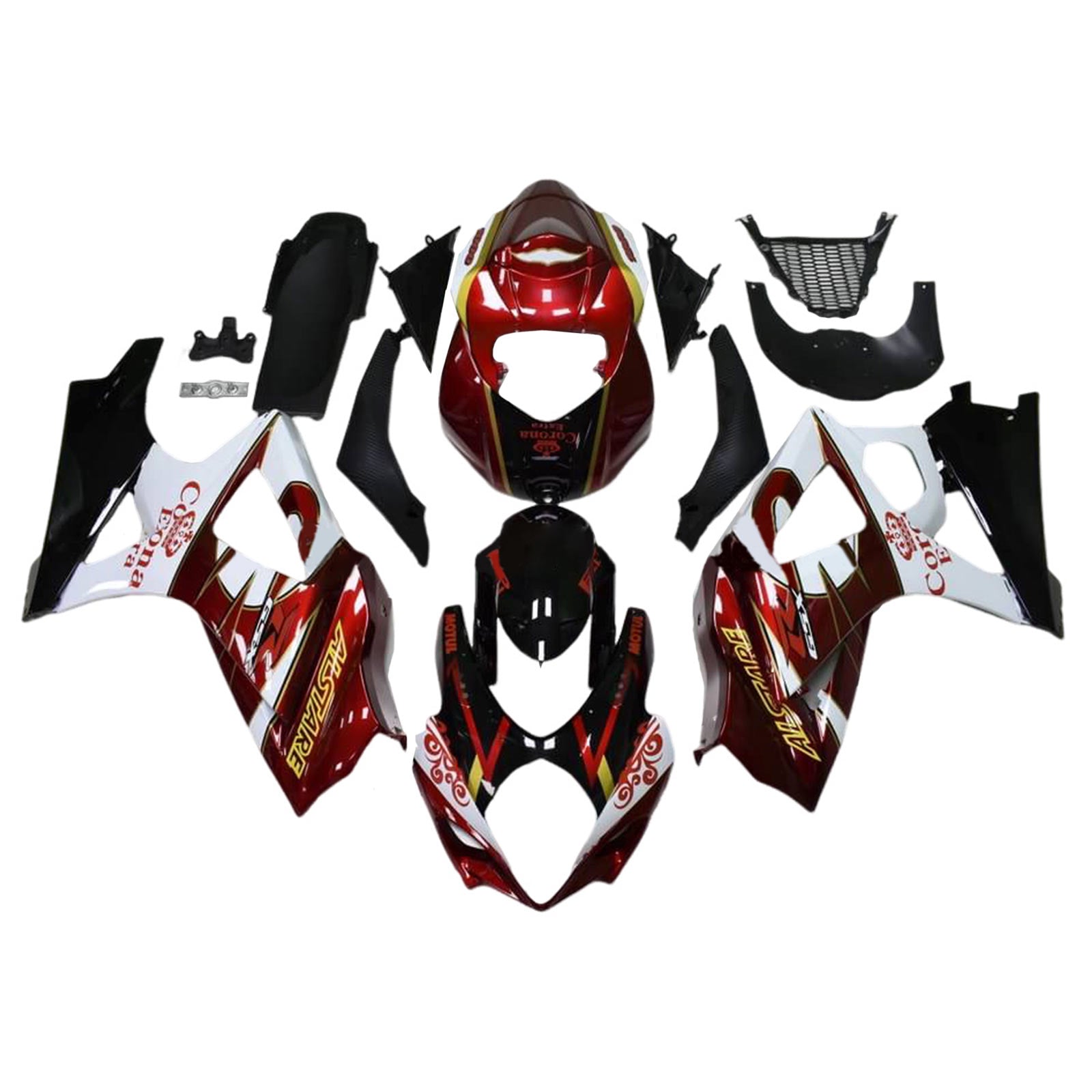 2007-2008 Suzuki GSXR1000 K7 Kit de carénage carrosserie plastique ABS