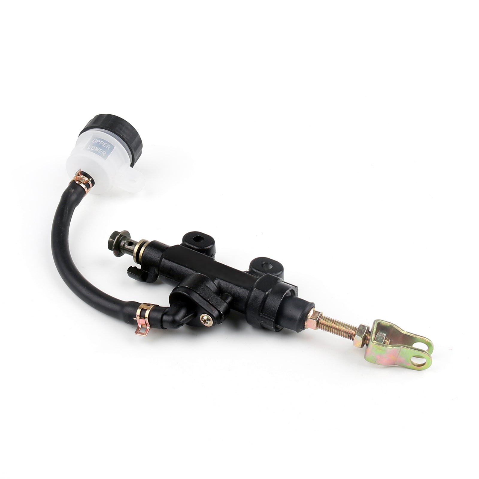 Motorcycle Rear Master Cylinder Hydraulic Brake Pump Fluid Reservoir Black Generic