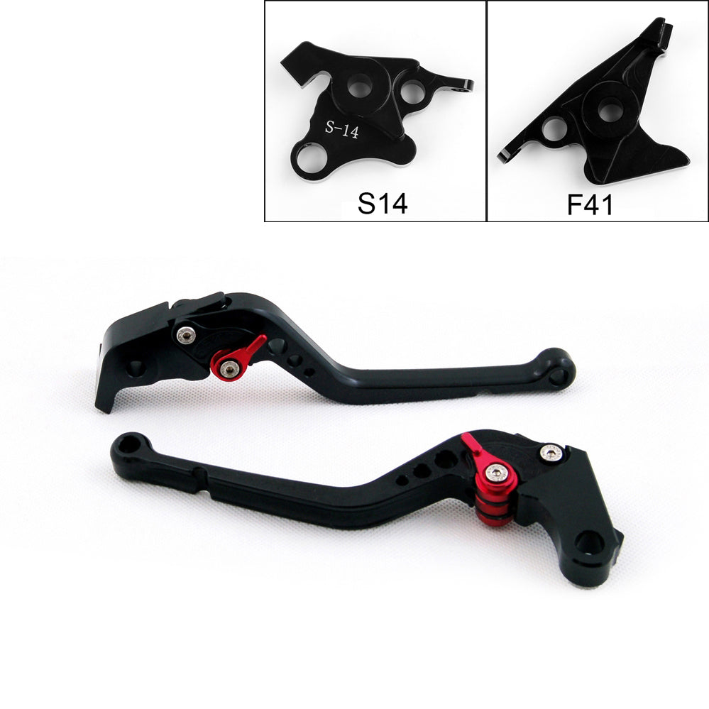 Leviers d'embrayage de frein longs pour Suzuki HAYABUSA/GSXR1300 2008-2014 noir générique