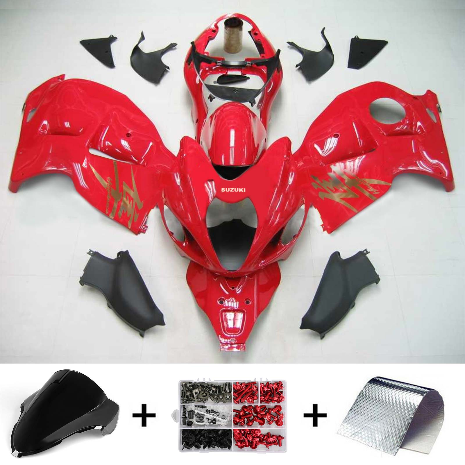 1999-2007 Suzuki Hayabusa GSX1300 Amotopart injectiekuipset carrosserie kunststof ABS #122